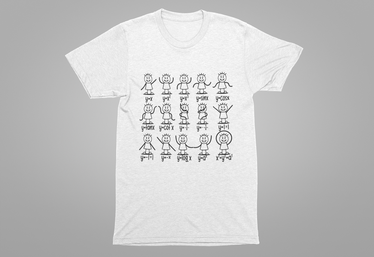 Trigonometry in Action Shirt – Stick Figure Math Humor