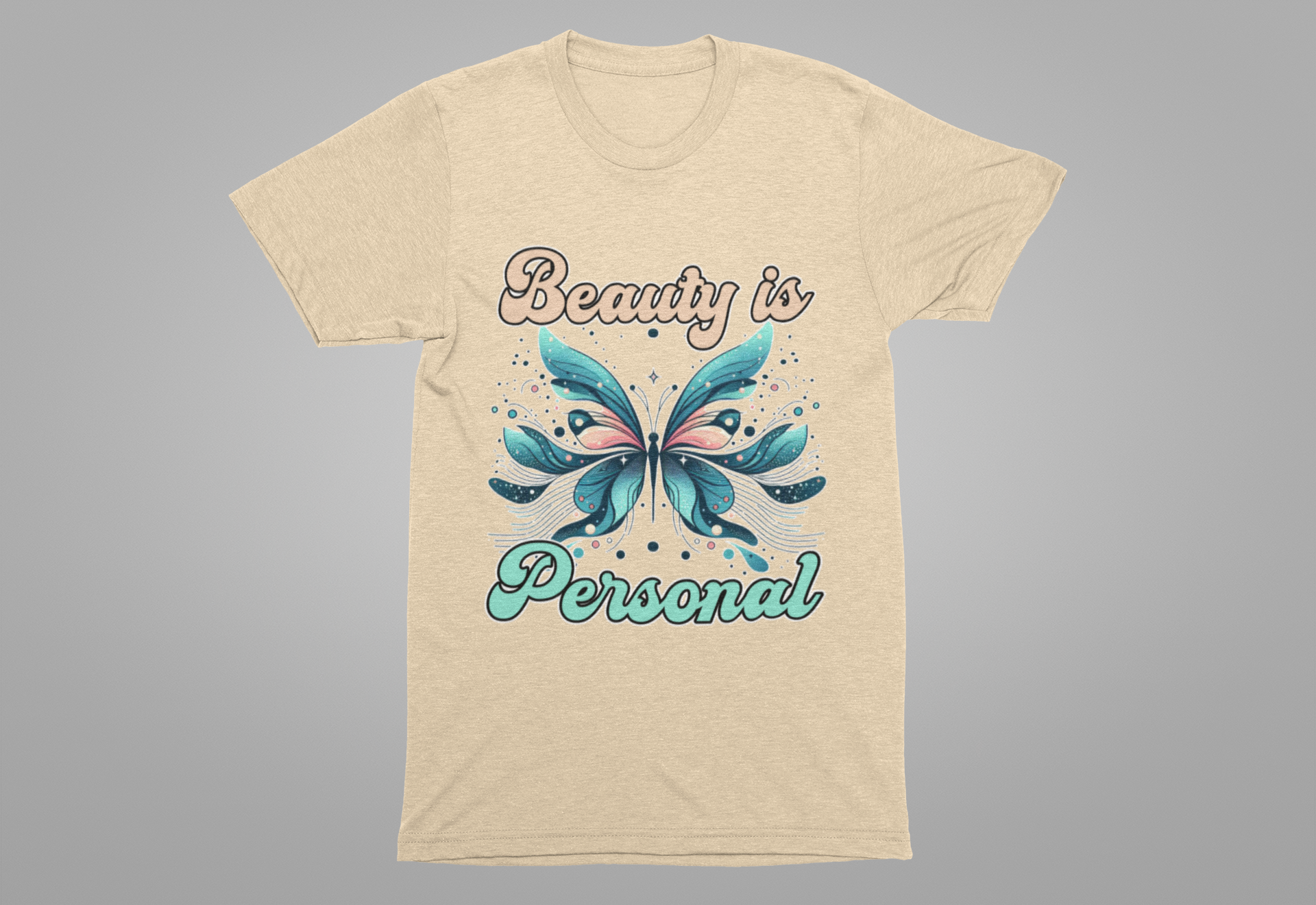 Beauty is Personal | Abstract Butterfly Graphic T-Shirt