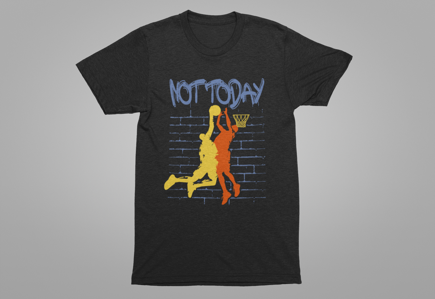 Block and Defense Wall Basketball Rejection Game Moment T-Shirt