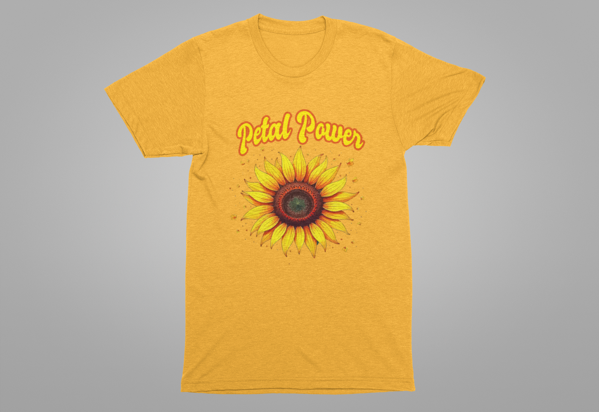 Petal Power Tee, Floral Mood Shirt, Garden Girl Top, Spring Energy Graphic, Nature Strength Gift Tee