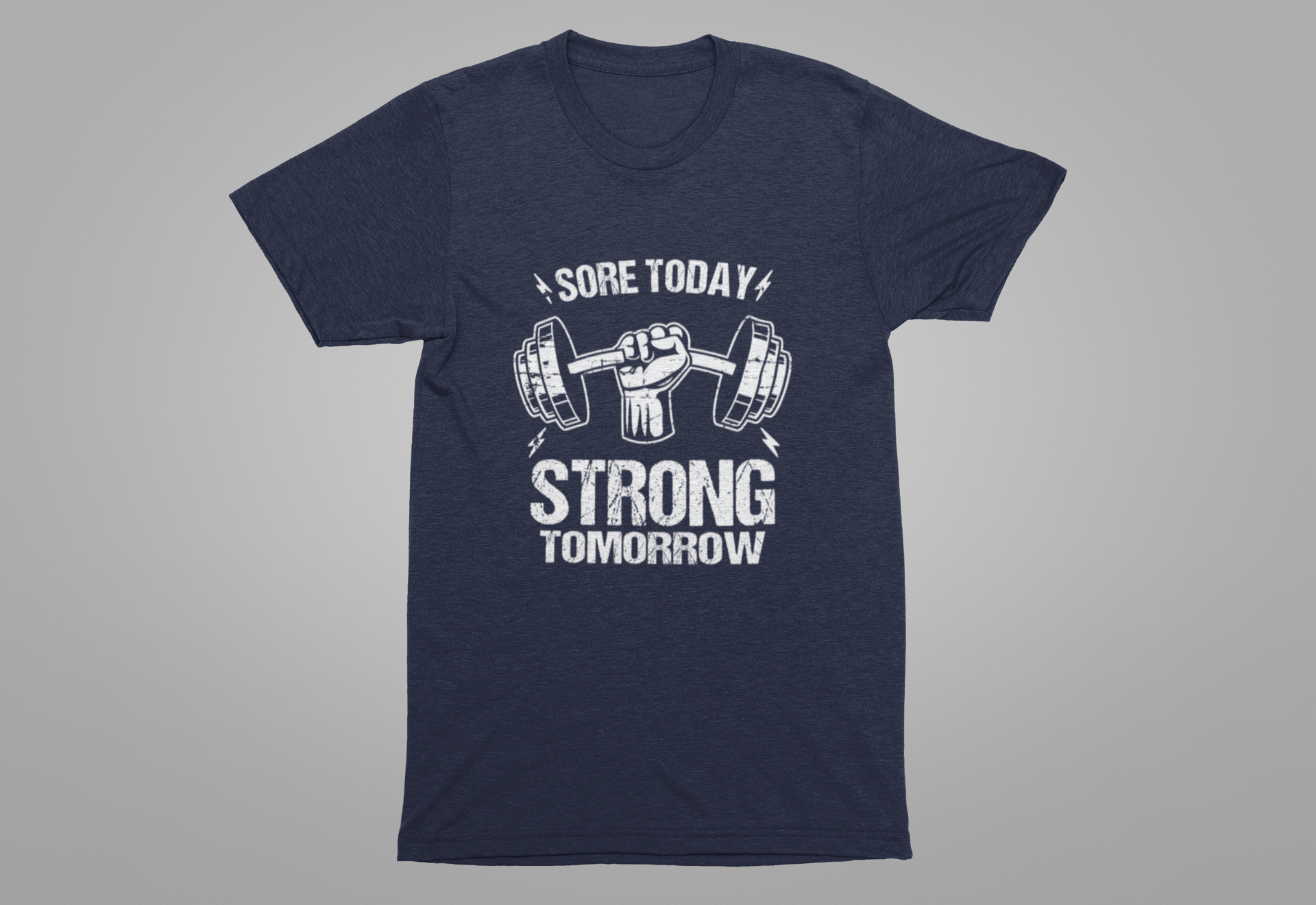 Sore Today Strong Tomorrow Tee, Gym Motivation Shirt, Workout Grind Top, Fitness Progress Graphic, Strength Gift