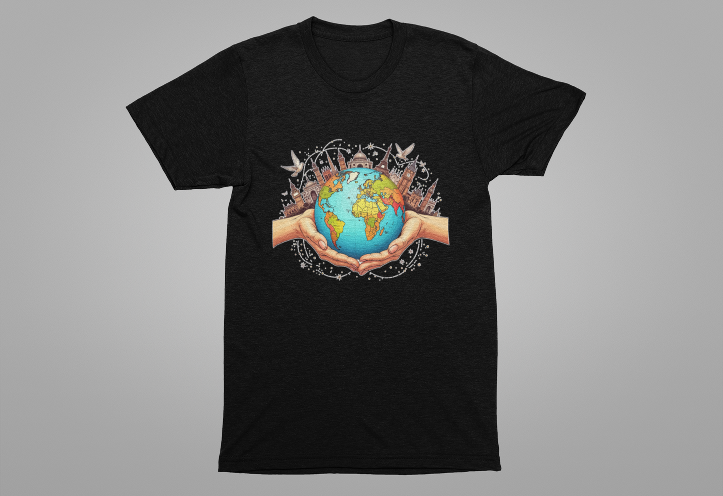 Beyond Borders Shirt Global Connection Graphic Tee for World Travelers Humanitarians and Dreamers Who Believe in Unity Without Walls