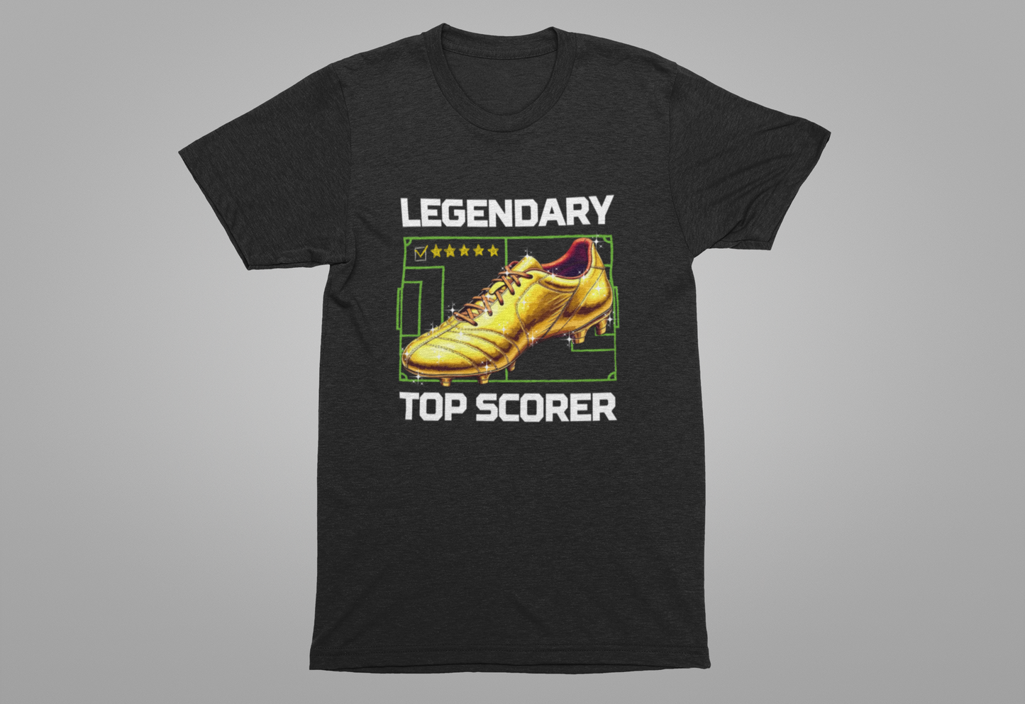 Legendary Top Scorer | Golden Boot & Five-Star Review Graphic T-Shirt