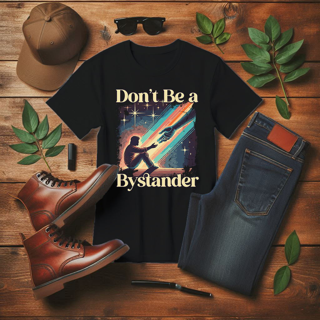 Don’t Be A Bystander Shirt, Speak Up Graphic Tee, Anti Bullying Empowerment T Shirt, Courageous Message Apparel, Social Impact Shirt