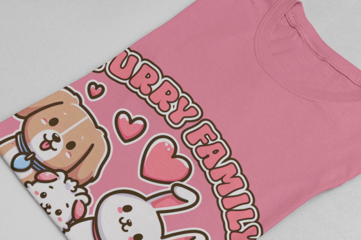 Furry Family Member | Group of Pets Graphic T-Shirt
