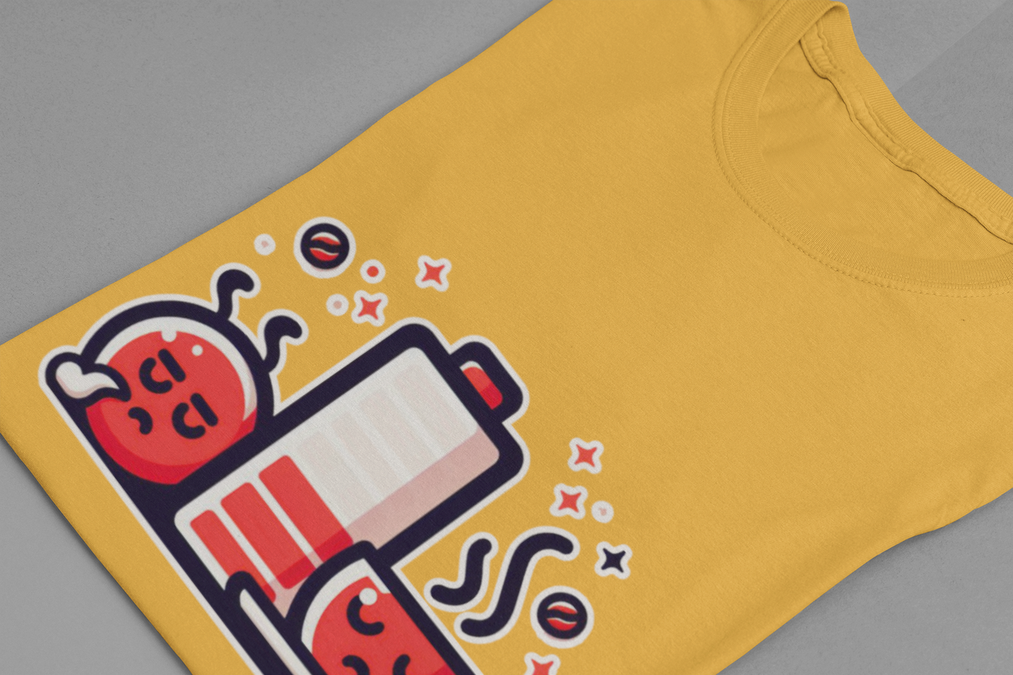Low Battery | Need Coffee Graphic T-Shirt