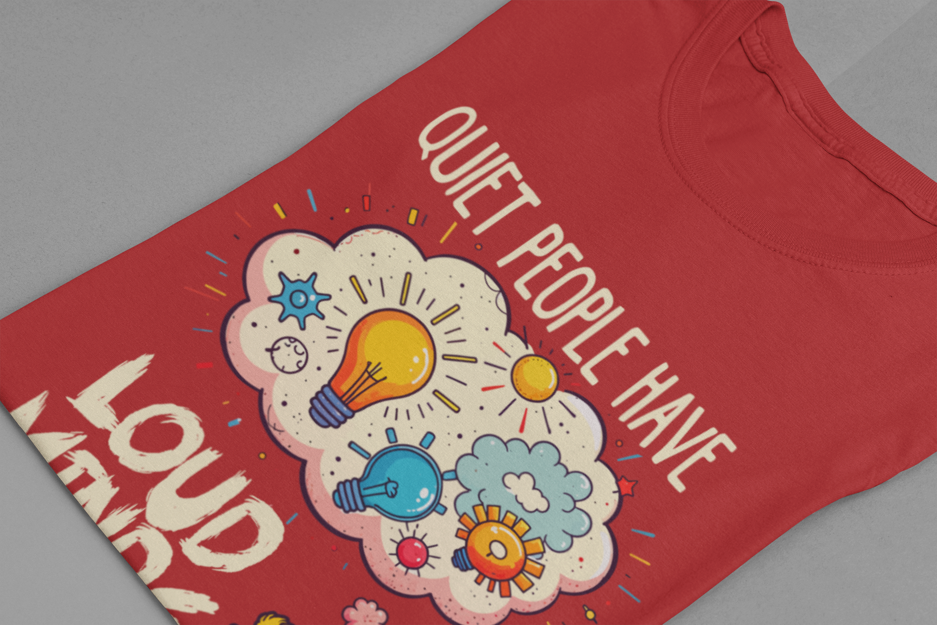 Quiet People Have Loud Minds Tee, Introvert Quote Shirt, Thoughtful Soul Graphic Tee, Depth Over Volume Top, Inner World Gift