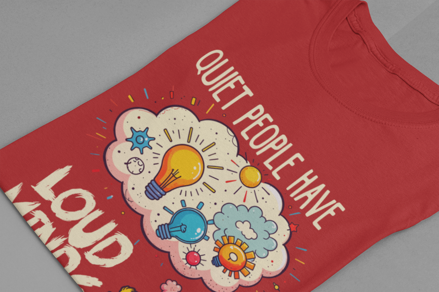 Quiet People Have Loud Minds Tee, Introvert Quote Shirt, Thoughtful Soul Graphic Tee, Depth Over Volume Top, Inner World Gift