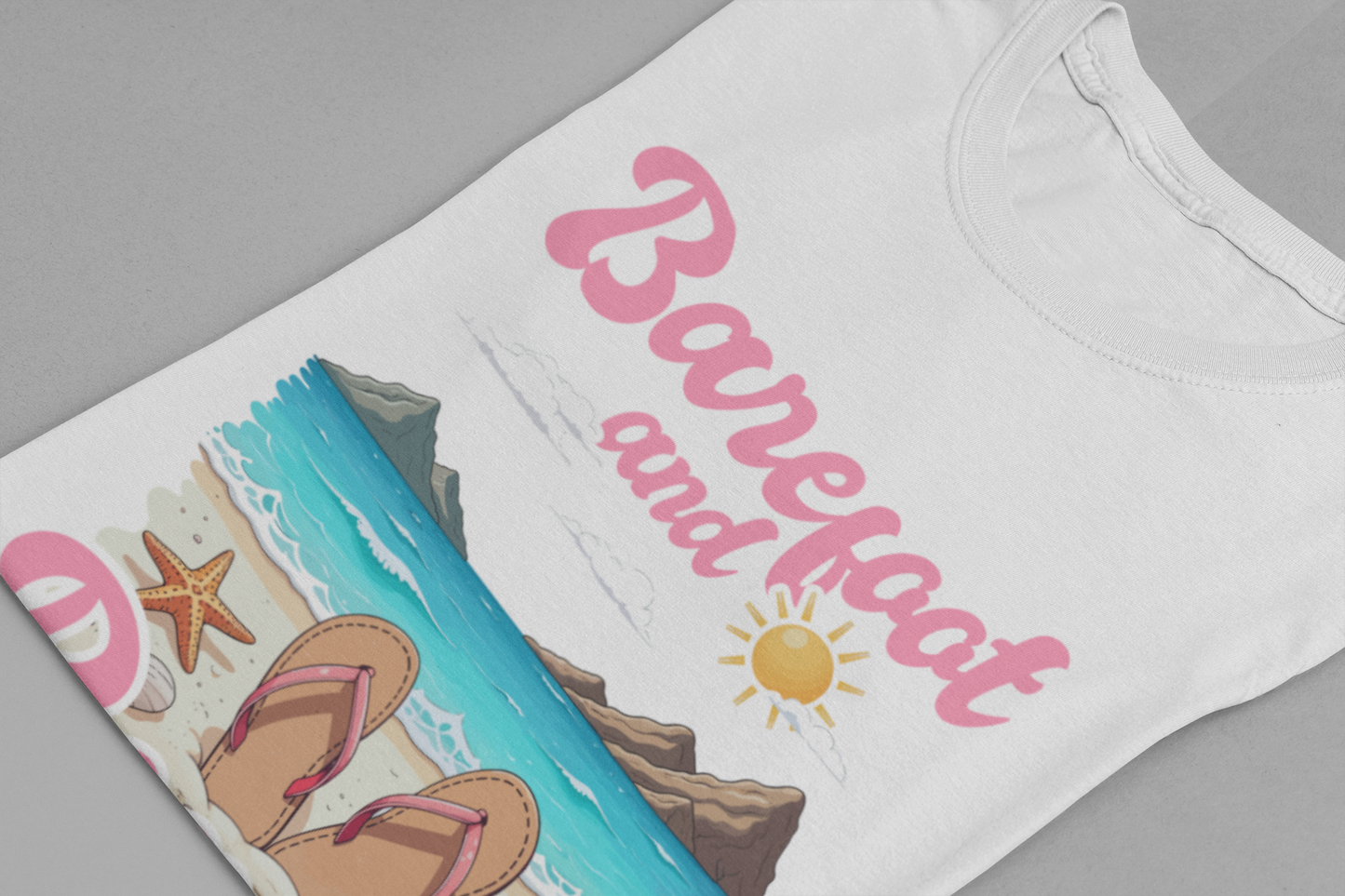 Barefoot and Beachy Coastal Chill T-Shirt