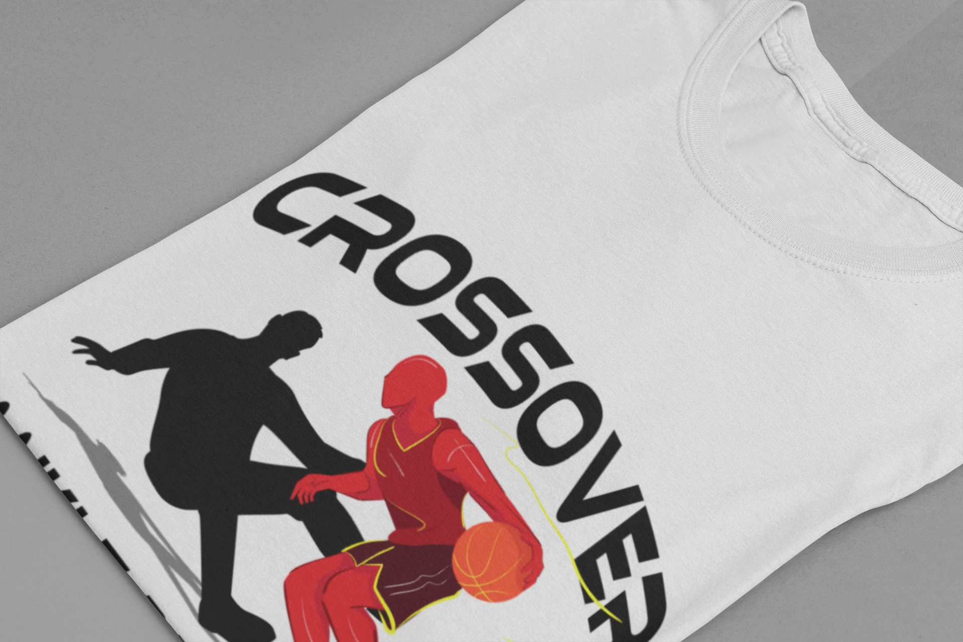 Crossover Ankle Breaker Shirt, Basketball Motion Graphic Tee, Fast Break Dribble T Shirt, Sports Highlight Apparel, Court Domination Top