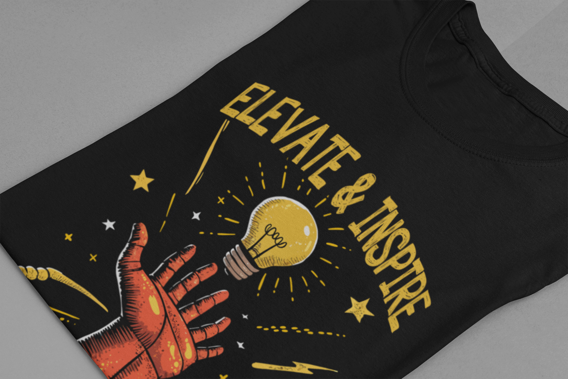 Elevate and Inspire Shirt Motivational Graphic Tee for Leaders Teachers Coaches and Creators Who Lift Others With Energy and Vision