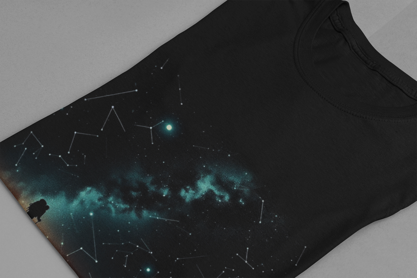 Starry Night Hiker Find Your Way in the Stars T-Shirt