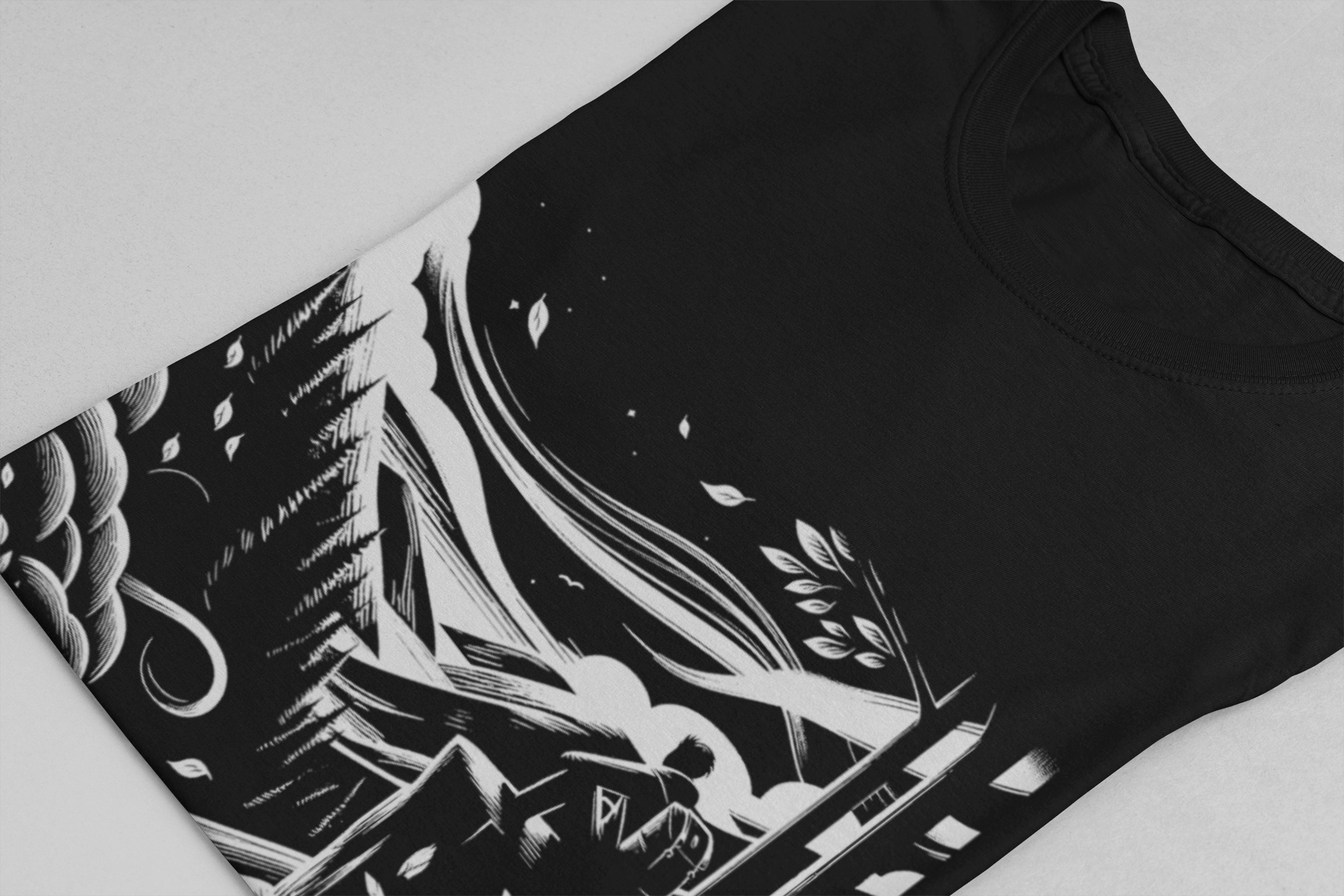 Breathe in the Wild Find Your Calm | Nature Reflection Graphic T-Shirt