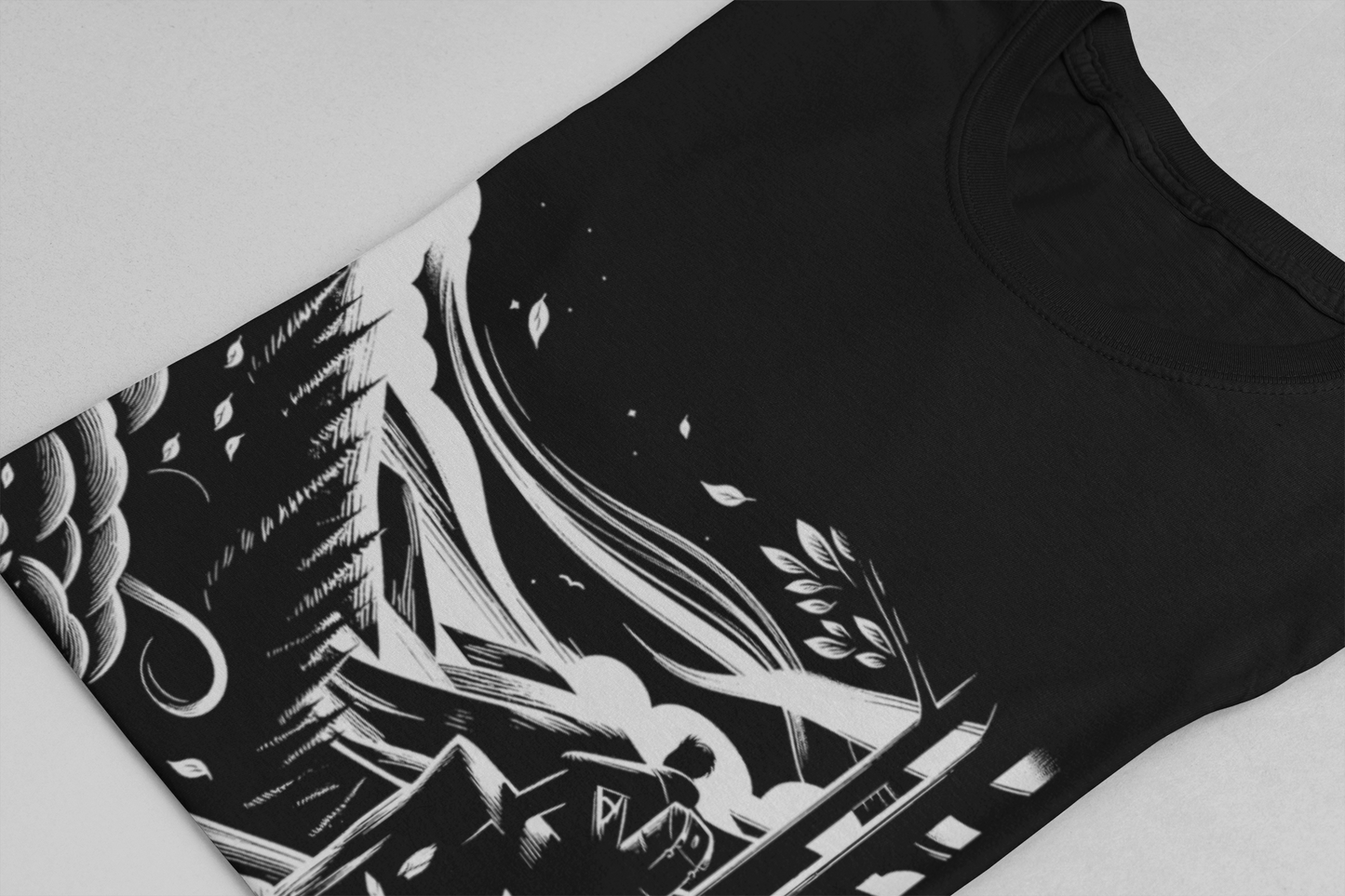 Breathe in the Wild Find Your Calm | Nature Reflection Graphic T-Shirt