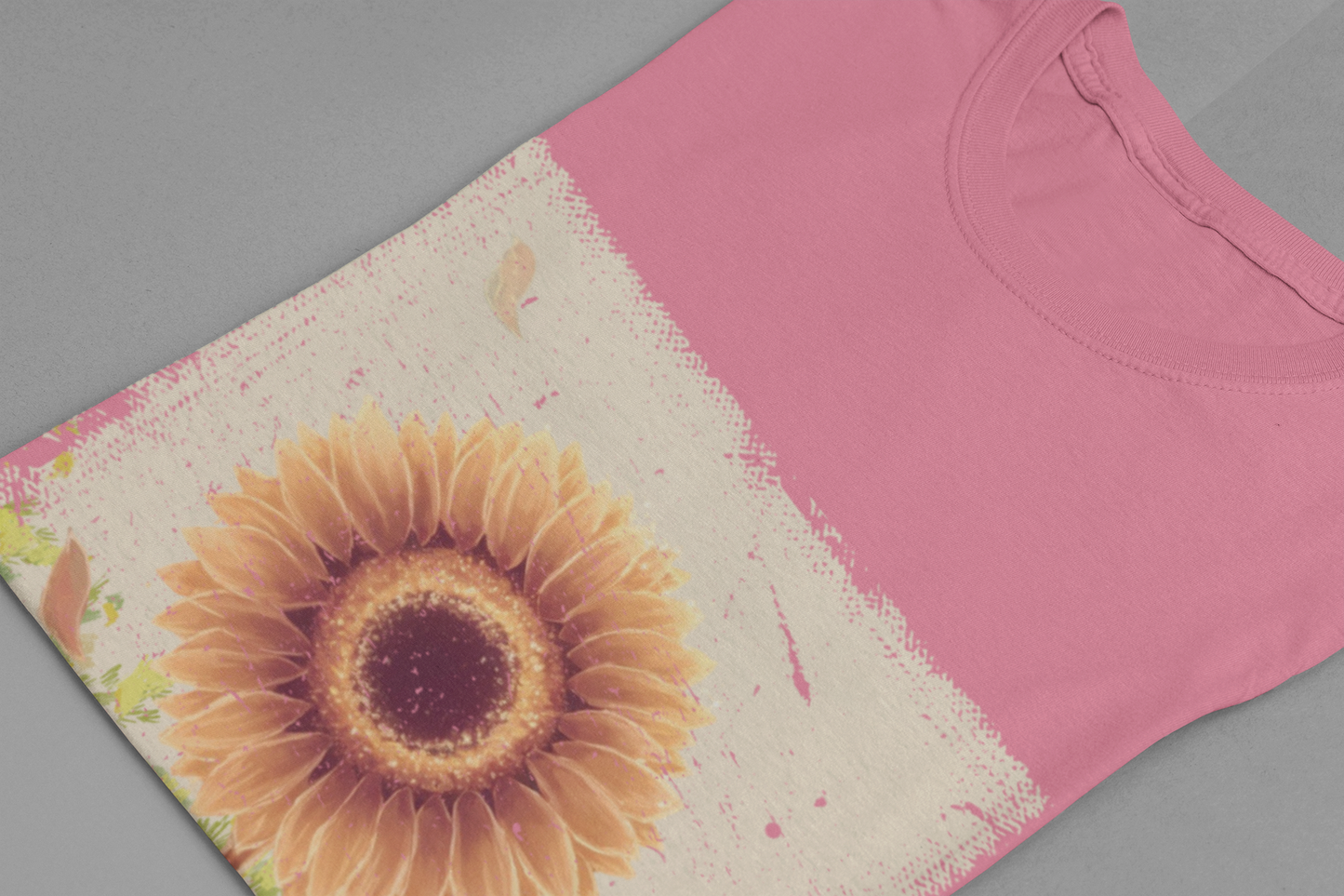 Bloom & Glow – Large Sunflower Painting Graphic T-Shirt