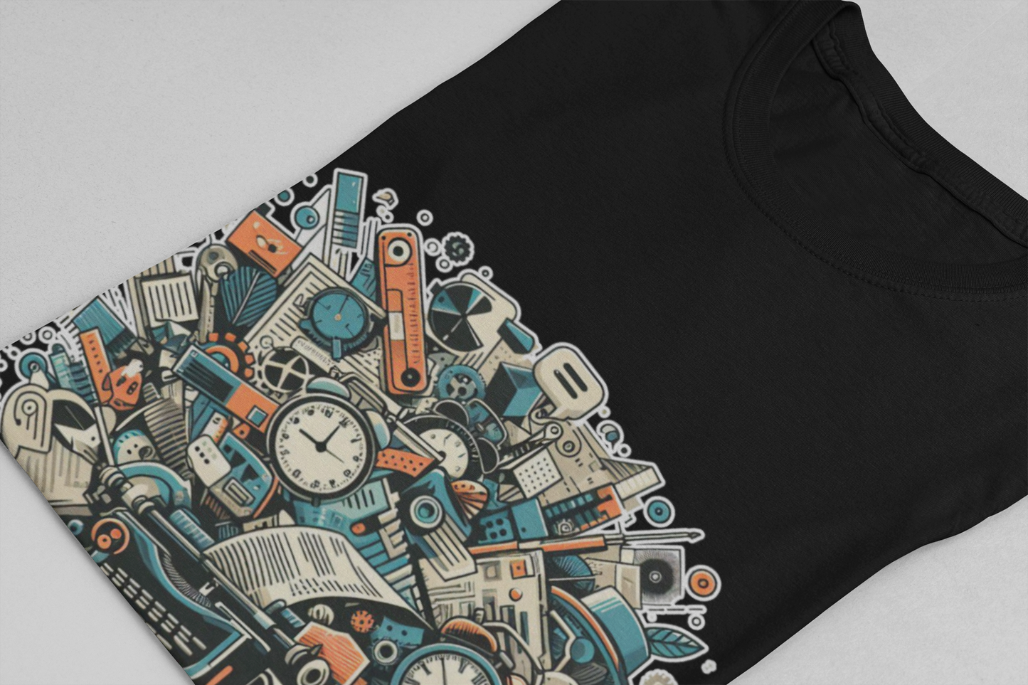 Urban Overload: Crowded Objects T-Shirt