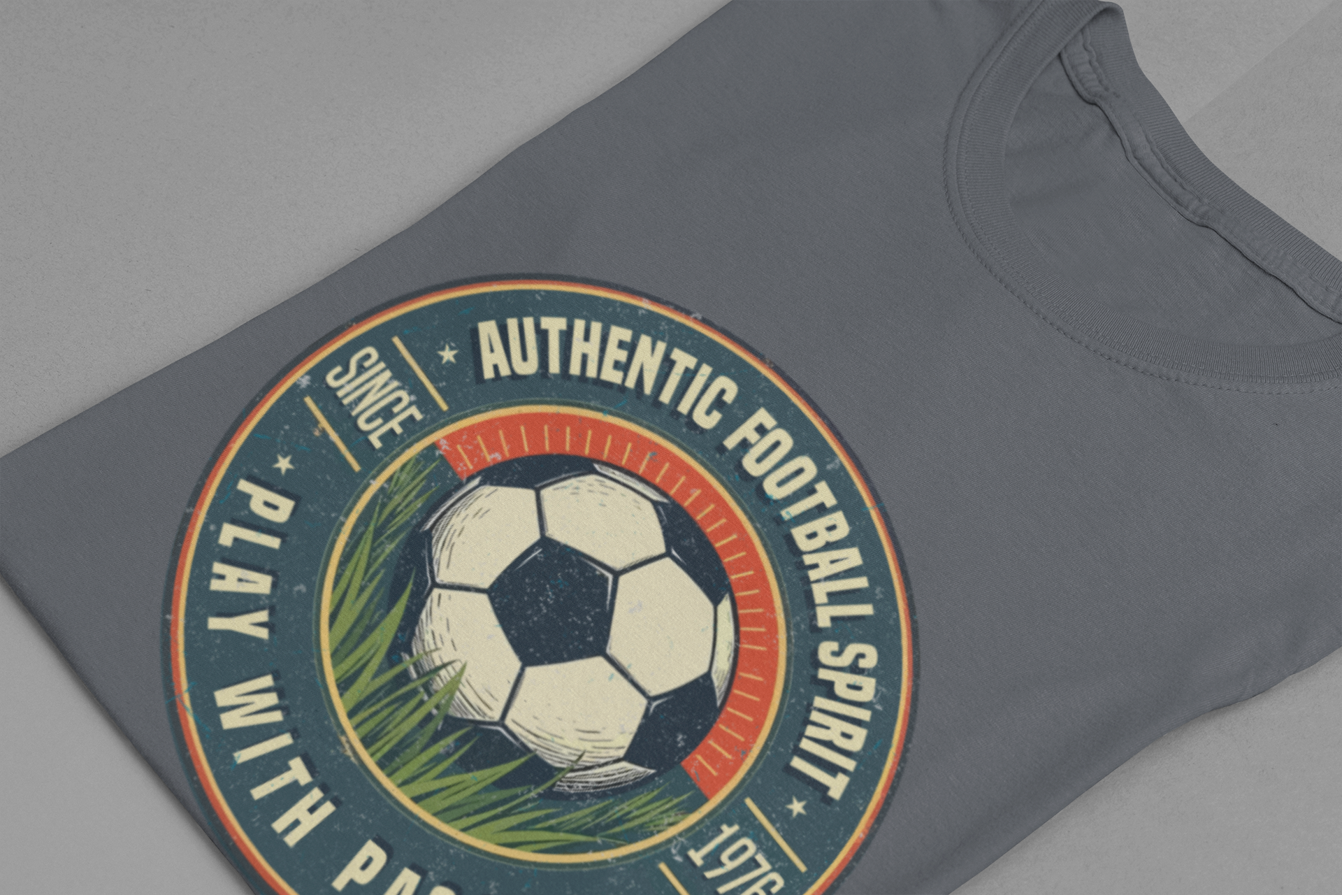 Retro Soccer Badge Tee, Vintage Football Graphic Shirt, Classic Sports Fan Top, Game Day Retro Look, Soccer History Gift Shirt