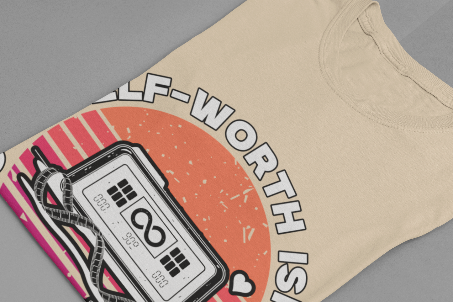 Self Worth Isn’t Quantifiable – Body Positivity Graphic T-Shirt