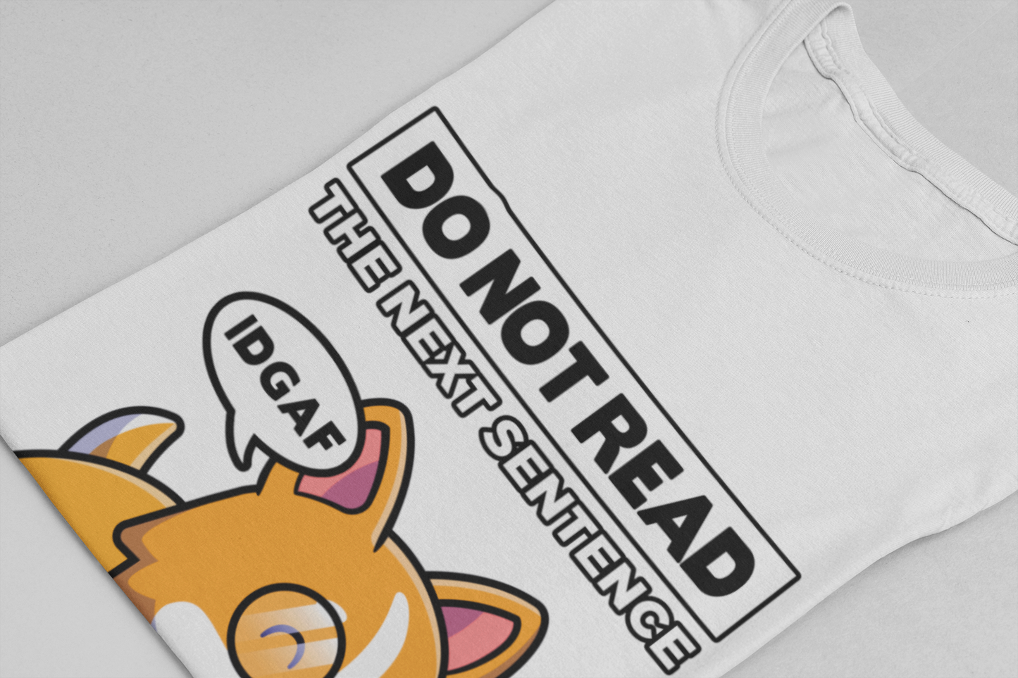 DO NOT READ The Next Sentence T-Shirt – Dog With Glasses Reading Book Funny Attitude Graphic Tee