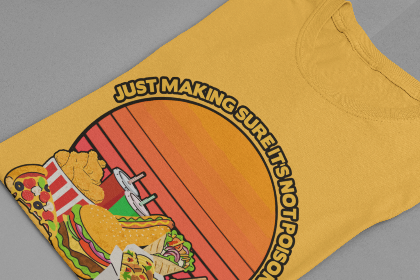 Dad Tax Tshirt – "Just Making Sure It’s Not Poison" with Snack Pile Graphic