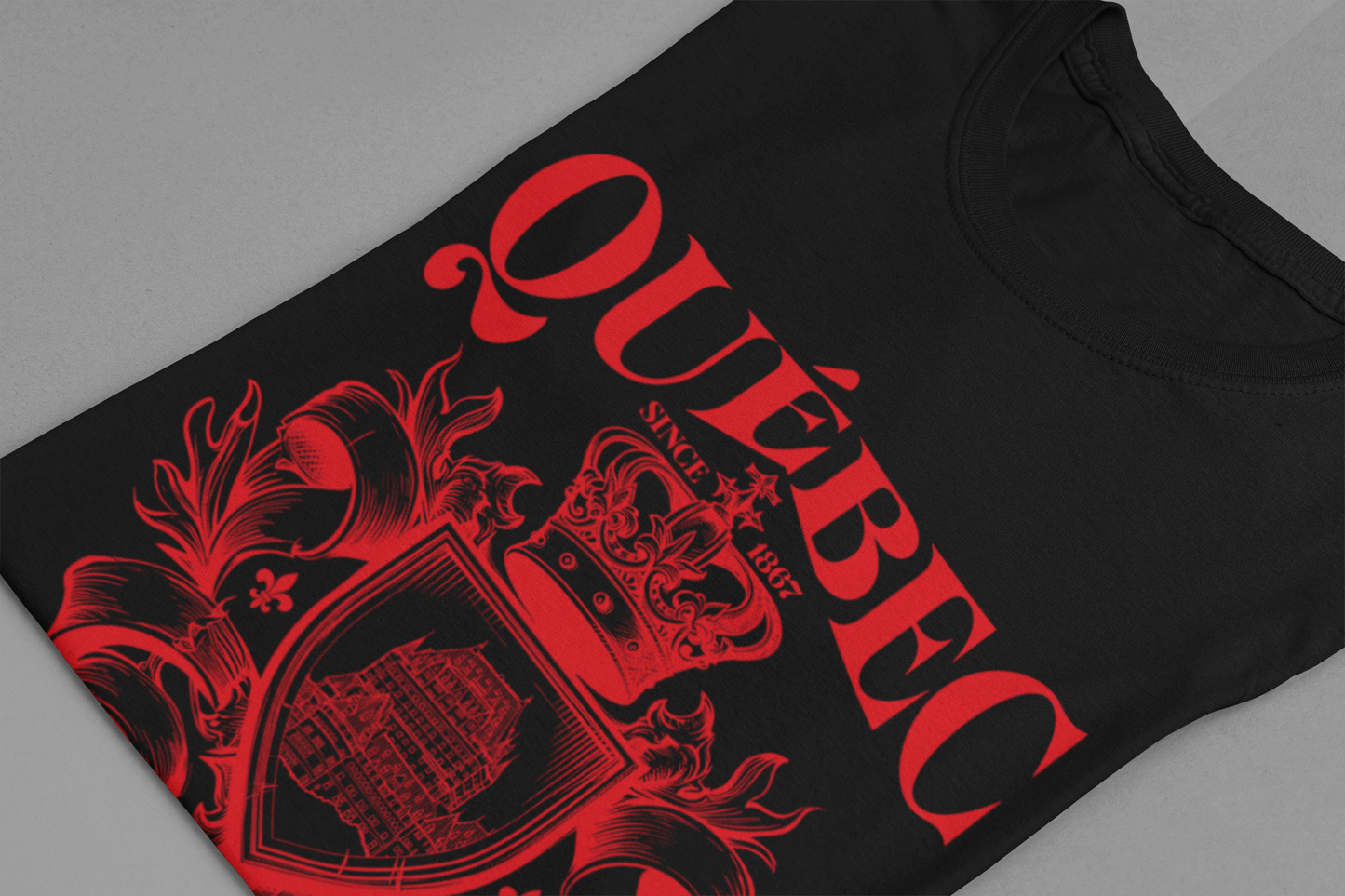 Québec La Belle Province Crest Canada T-Shirt