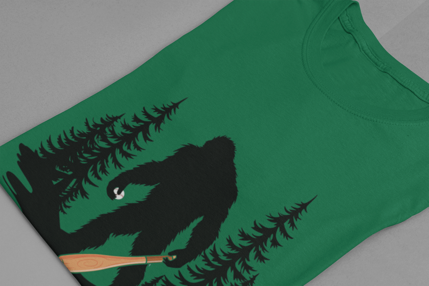 Big Foot Baseball Forest Adventure Tshirt Cryptid Sports Fan Design