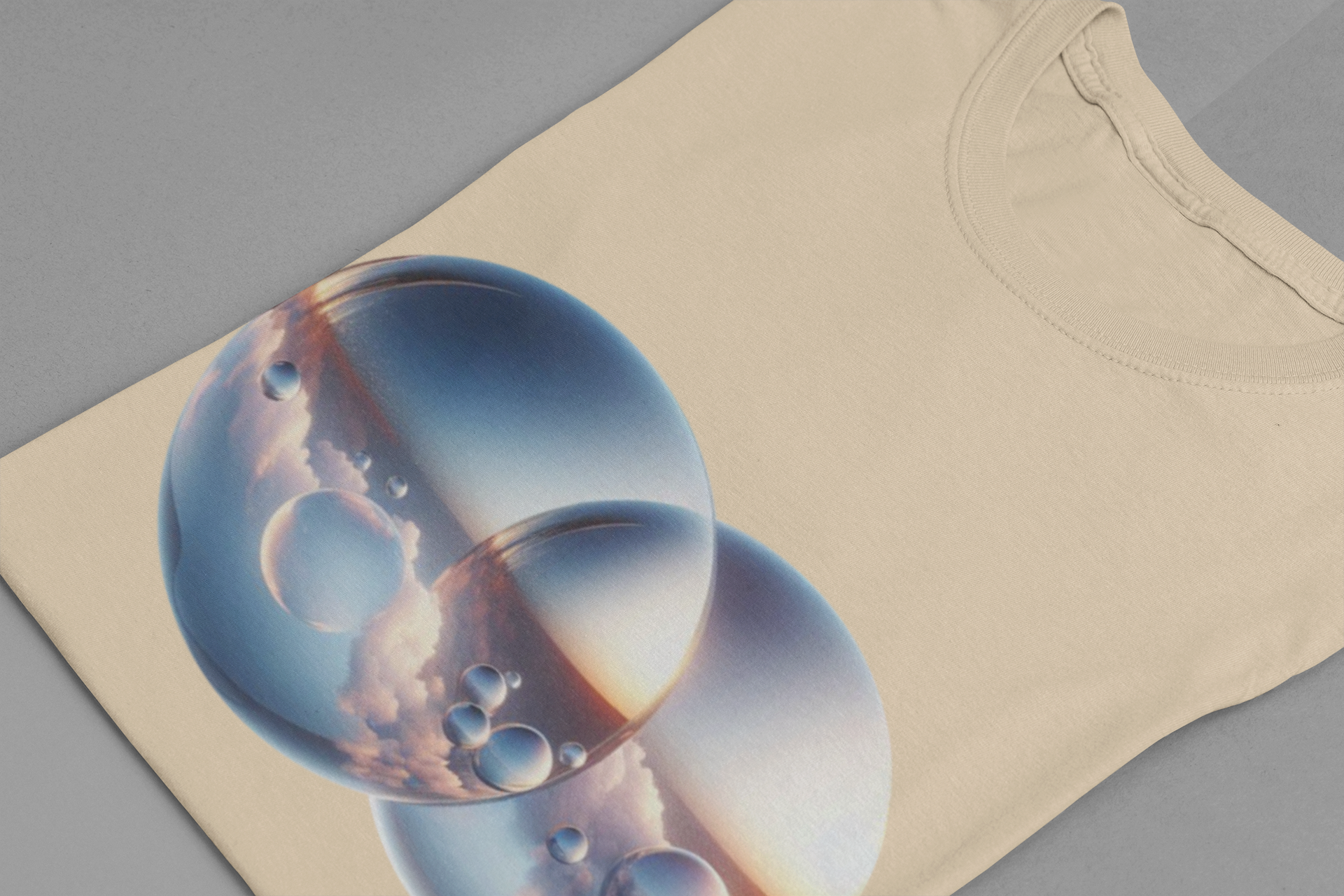 Parallel Universe Portal – Illusional Bubble Window Graphic T-Shirt
