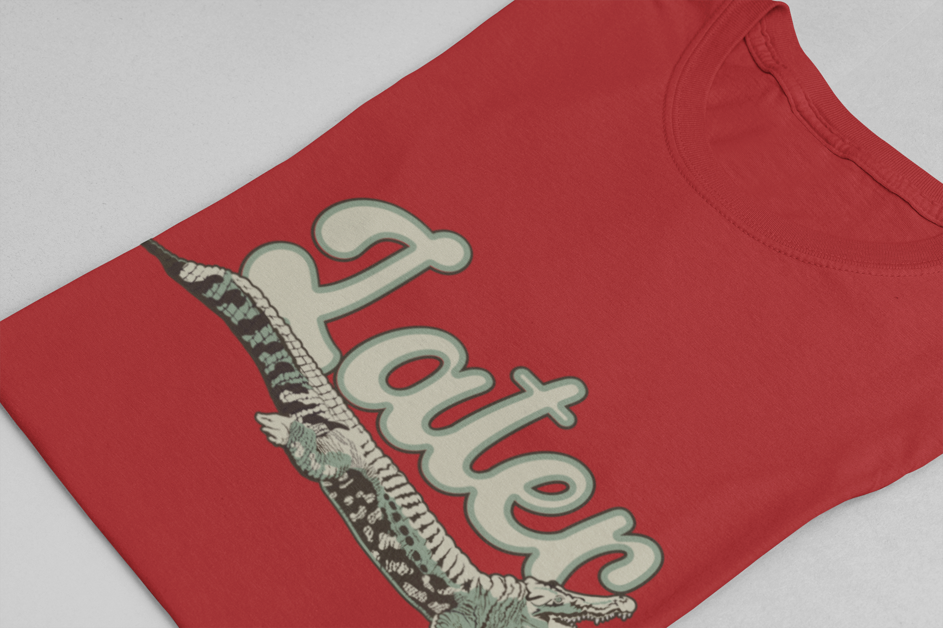 Later Alligator T-Shirt – Casual Funny Alligator Graphic Tee