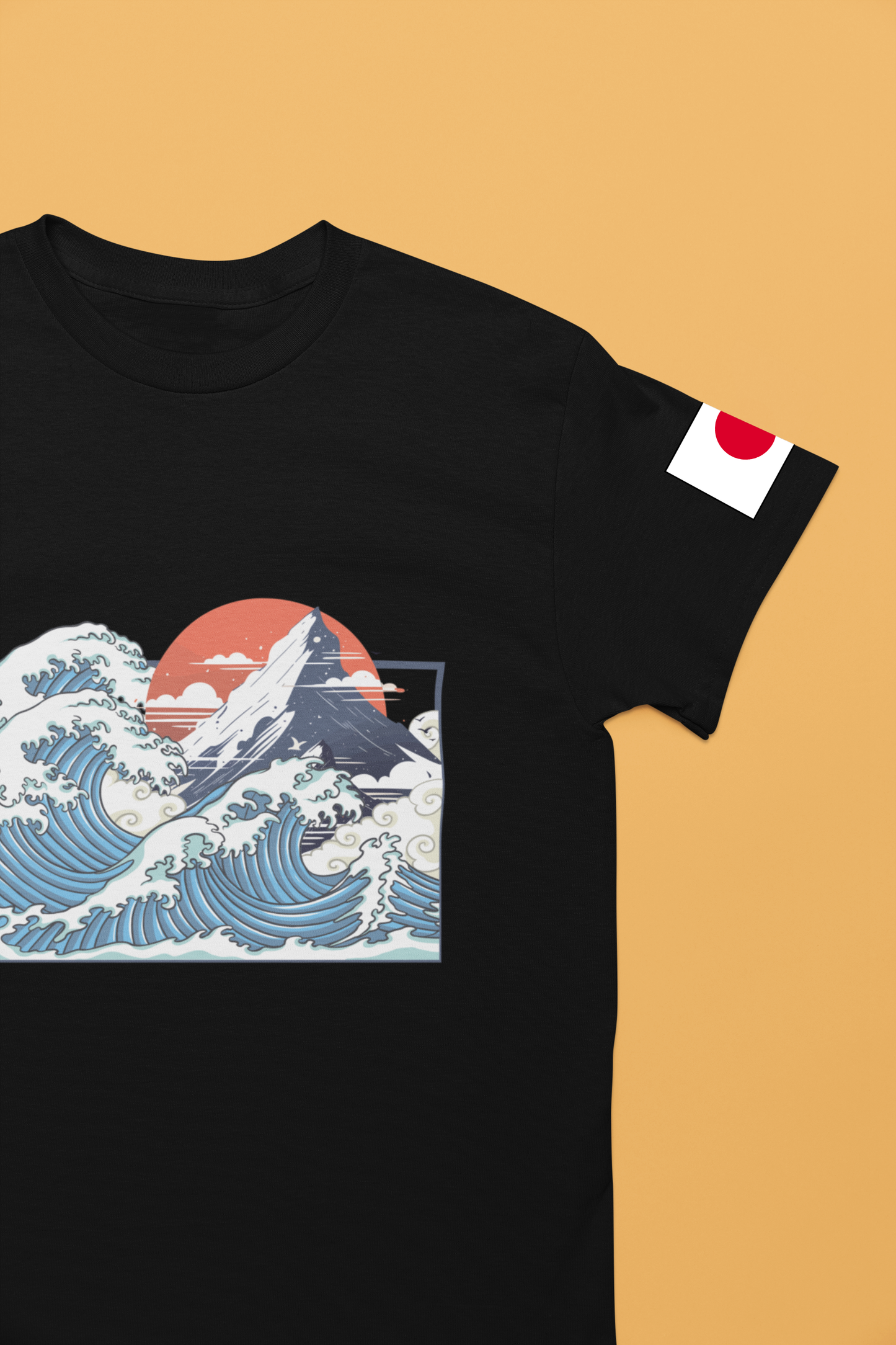 Great Wave Mt. Fuji T-Shirt – Japanese Art Hokusai Style Graphic Tee