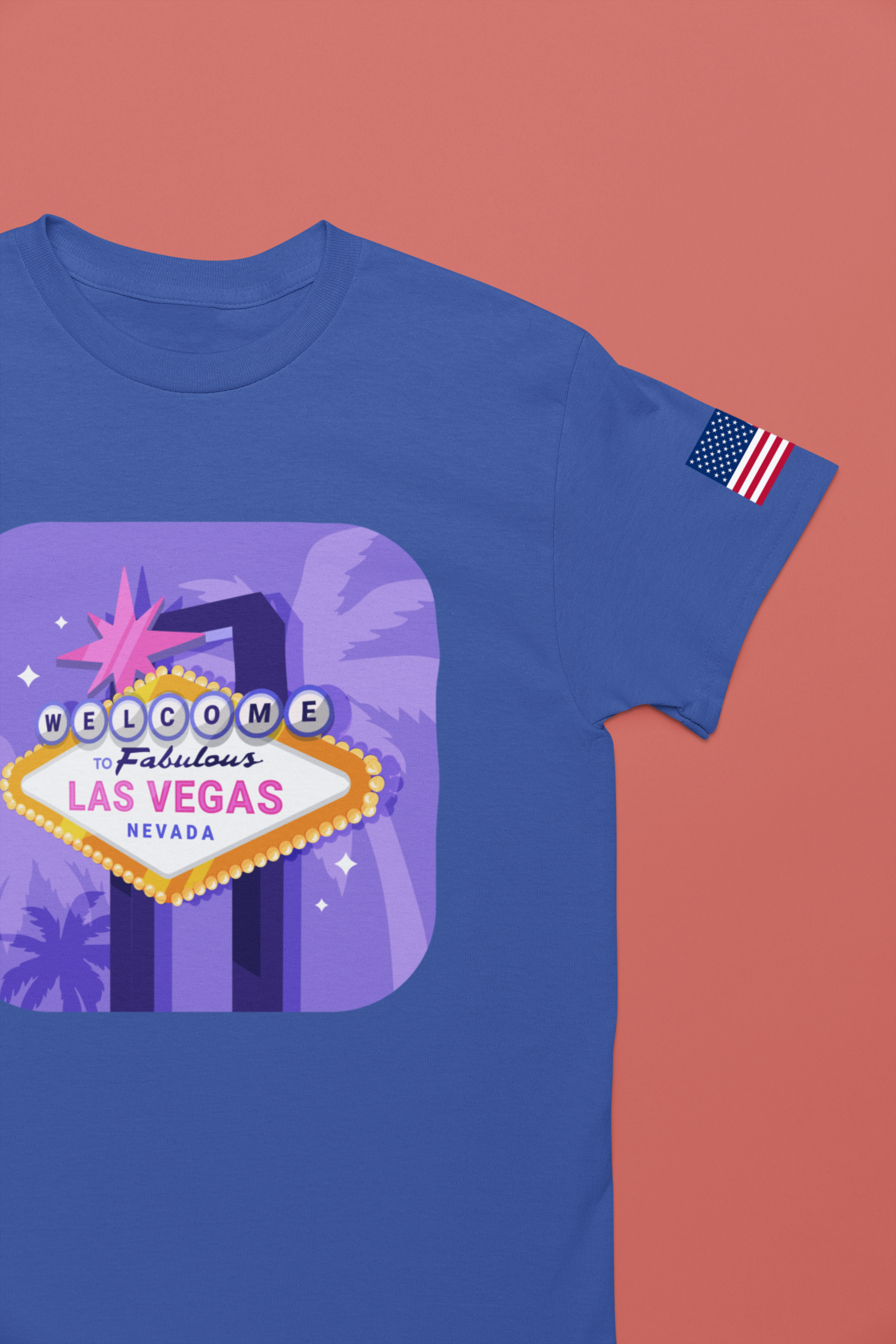 Welcome to Fabulous Las Vegas Nevada Neon Graphic T-Shirt – Vegas Sign Retro Tee