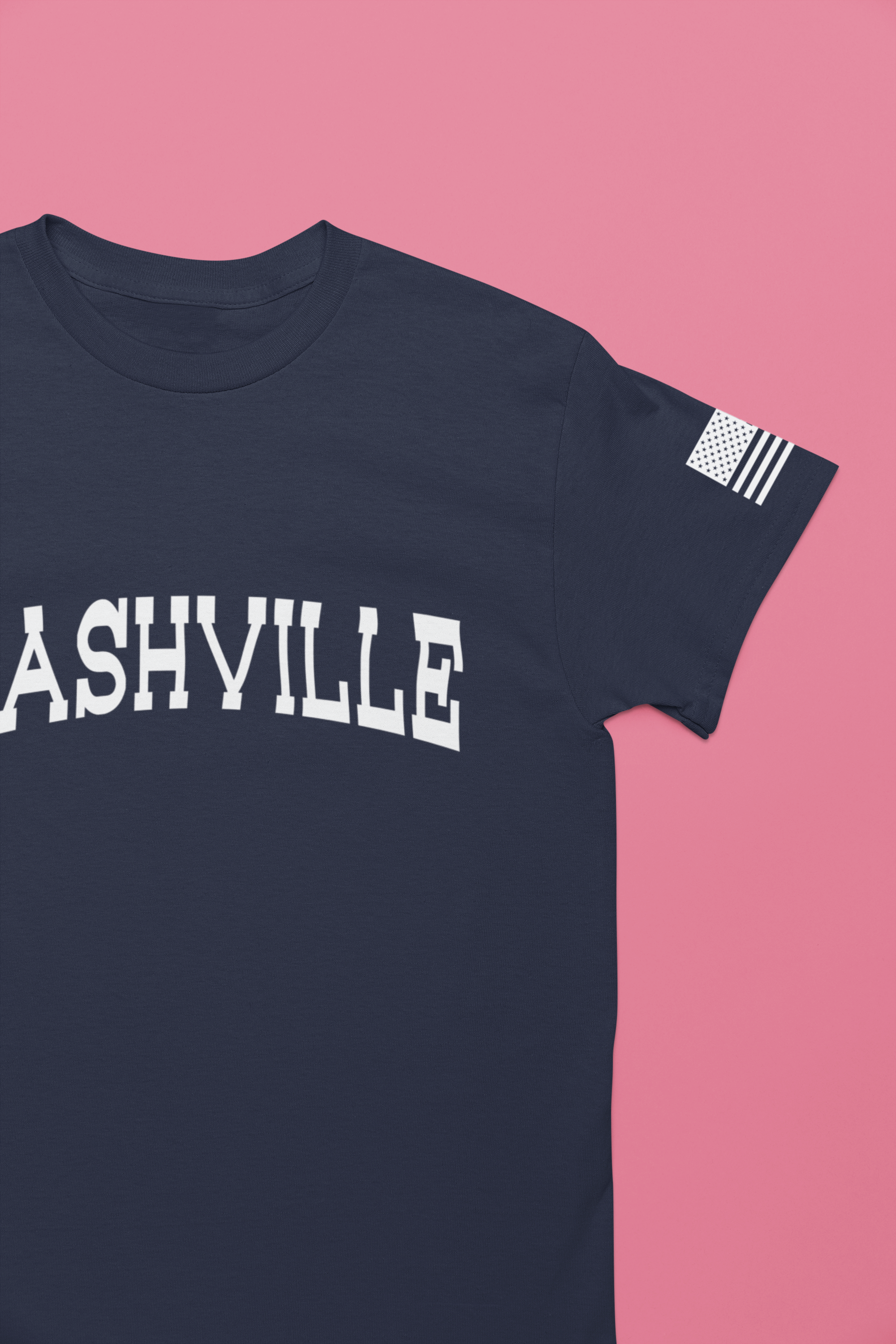 Nashville T-Shirt – Bold Arched Classic Typography Tee