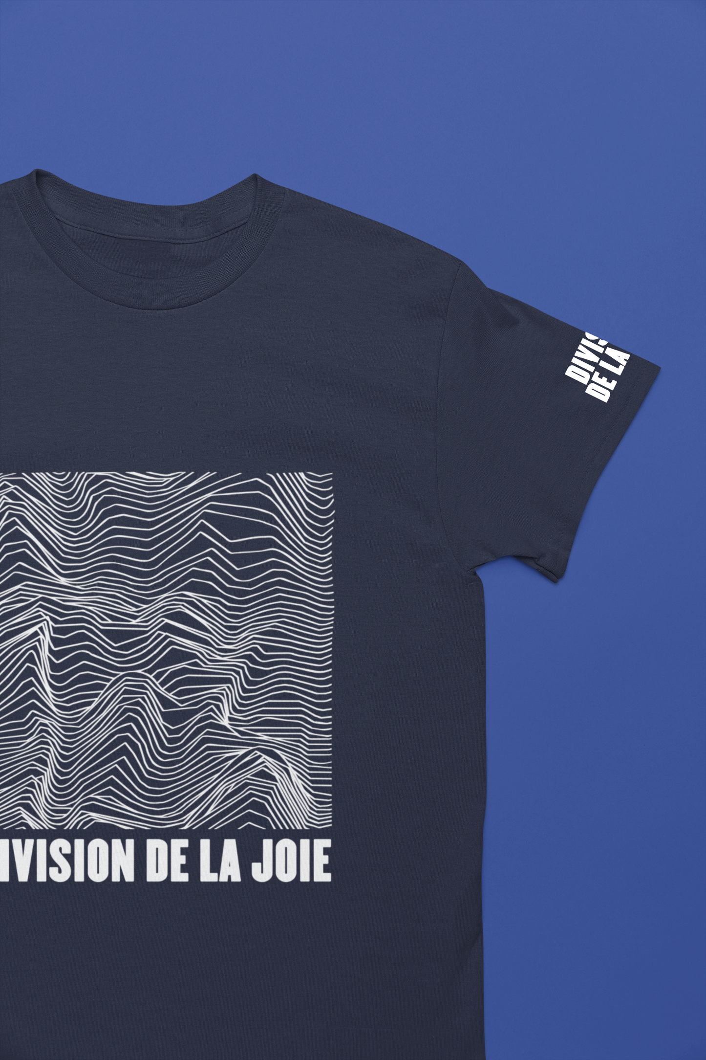 Division De La Joie T-Shirt – French Joy Division Wave Pattern Graphic Tee