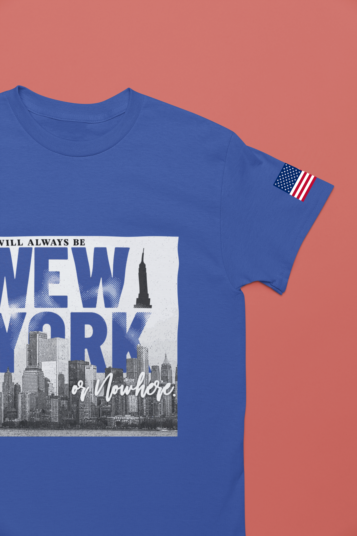 It Will Always Be New York T-Shirt - NYC Skyline Purple Typography Design