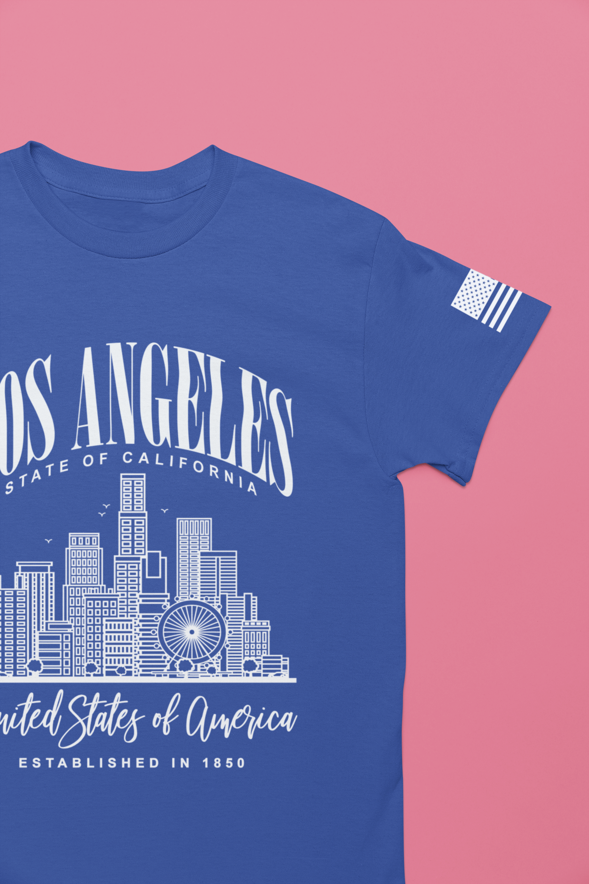 Los Angeles State of California T-Shirt – Skyline United States of America EST 1850 Tee