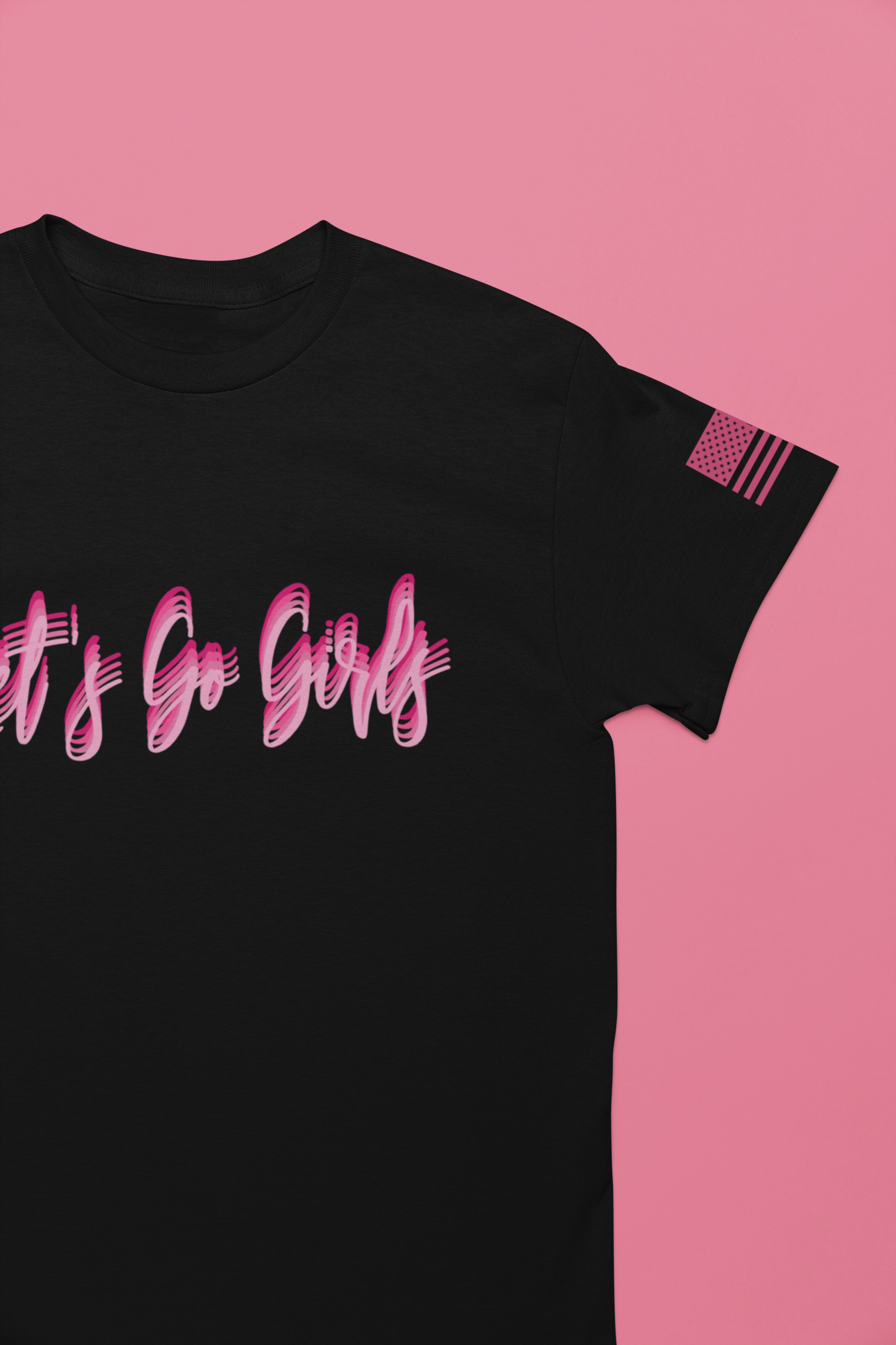 Let's Go Girls T-Shirt – Neon Glow Script Graphic Tee