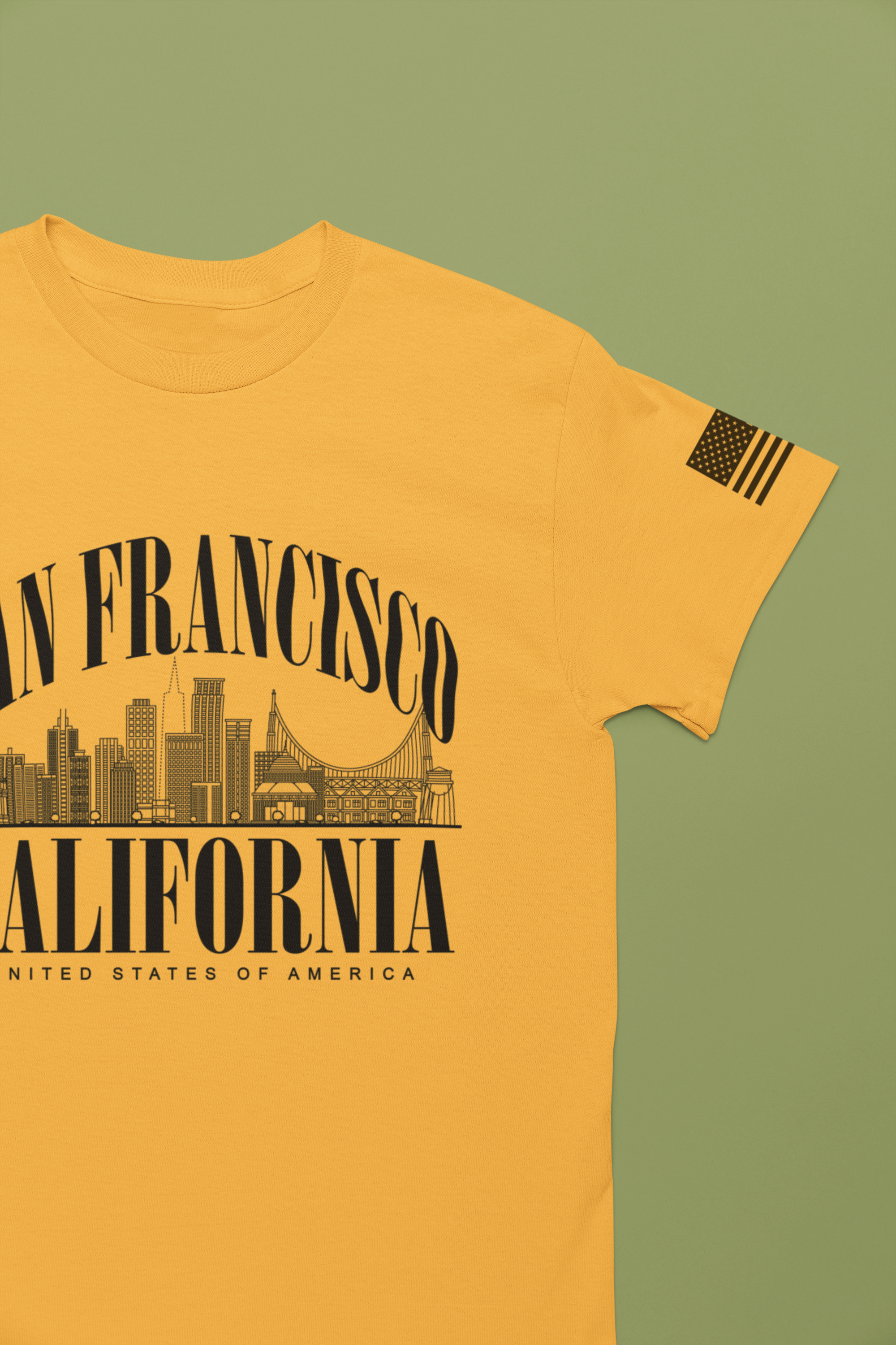 San Francisco California T-Shirt – Arched Skyline United States of America Graphic Tee