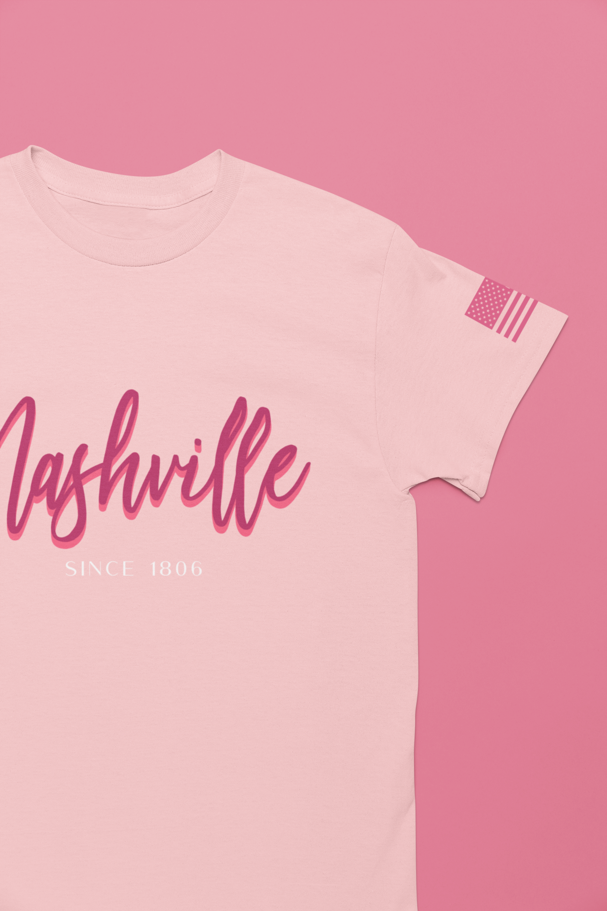 Nashville Since 1806 T-Shirt – Elegant Script Typography Tee
