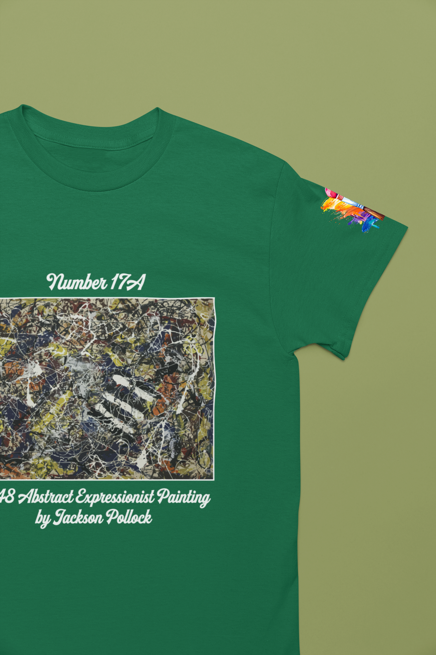 Jackson Pollock Number 17A T-Shirt – 1948 Abstract Expressionist Drip Painting Art Tee