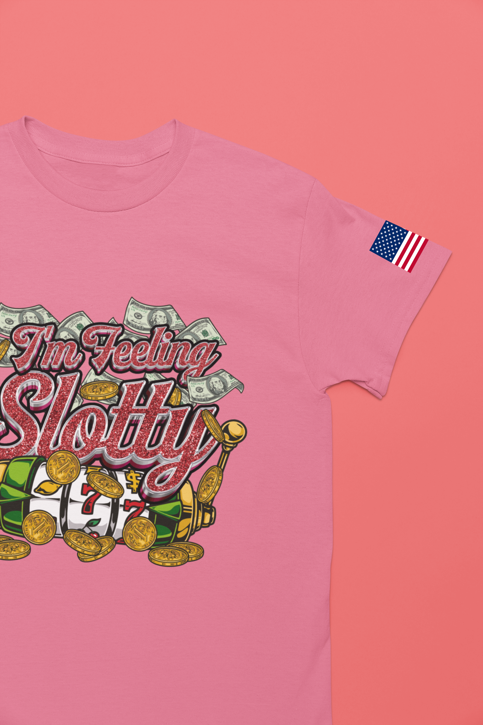 I'm Feeling Slotty Funny Casino Shirt – Vegas Girls Trip Slot Machine Tee