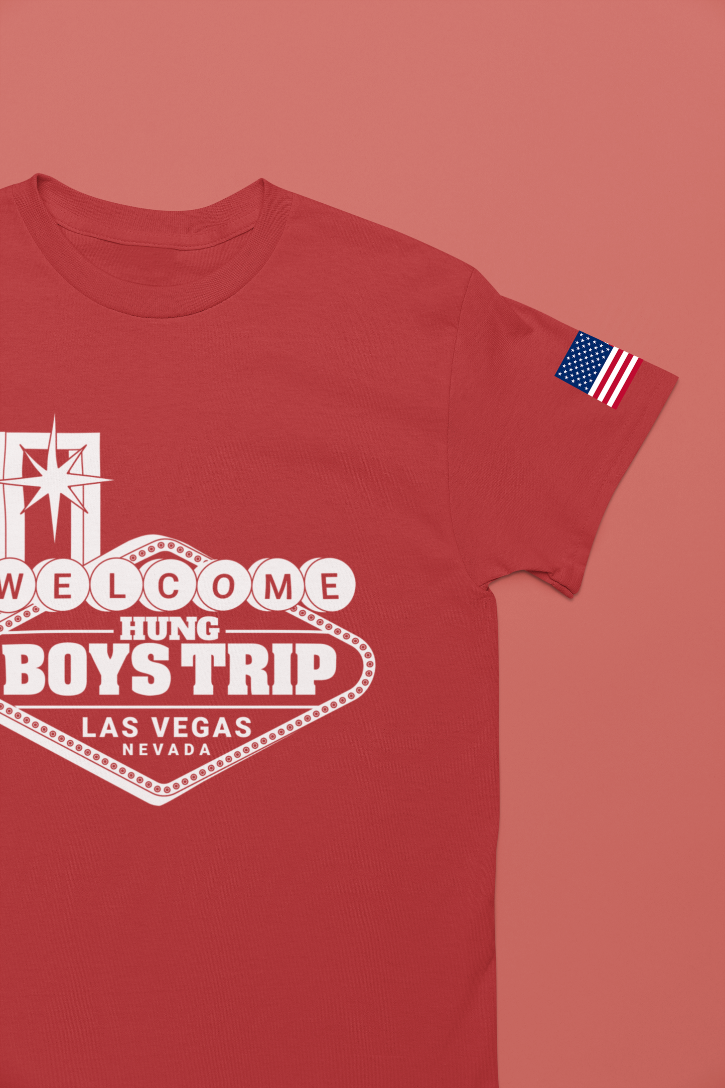 Welcome Hung Boys Trip Las Vegas T-Shirt - Bachelor Party Nevada Guys Weekend