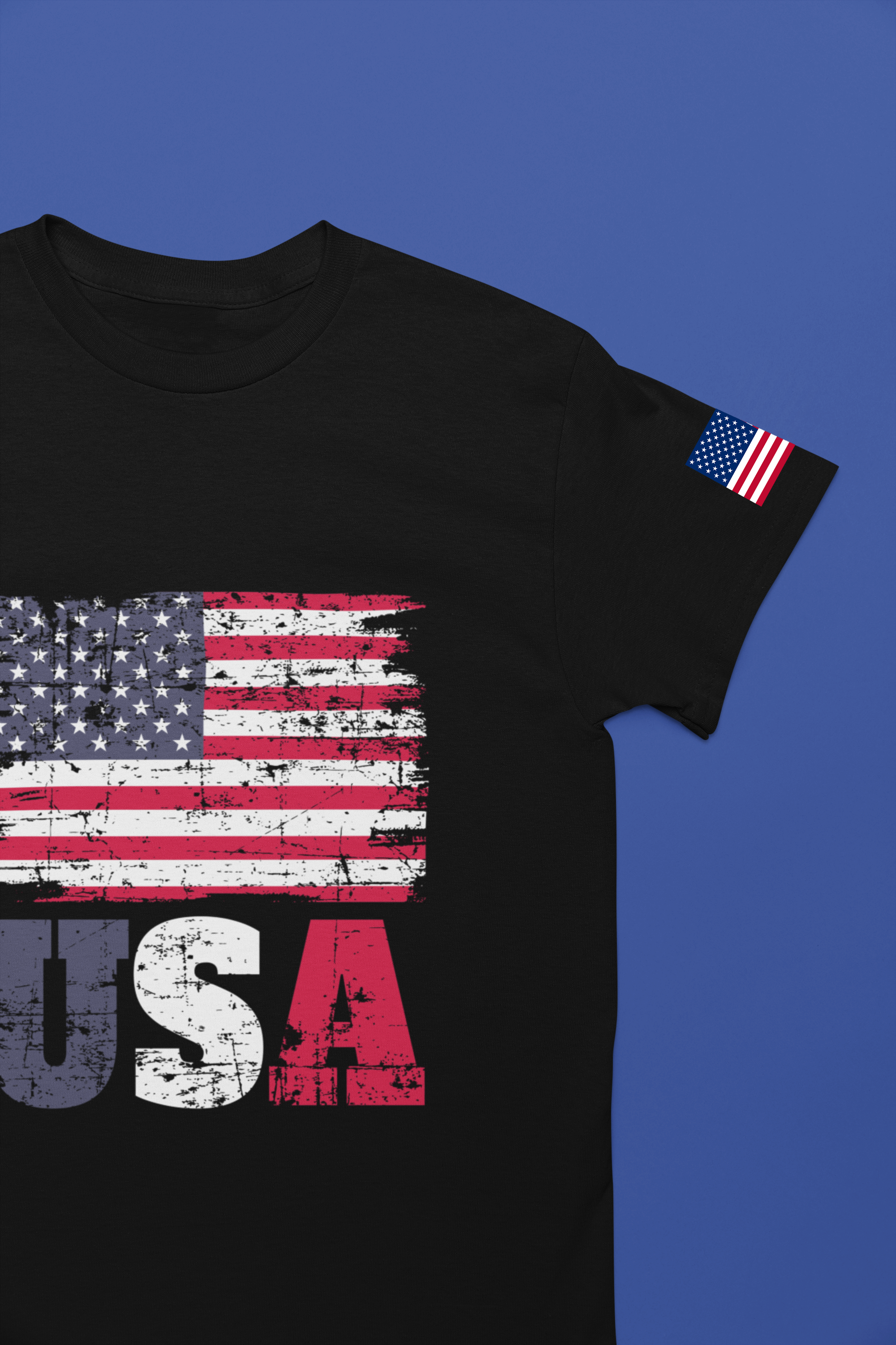 USA Flag T-Shirt – Vintage American Flag Patriotic Graphic Tee