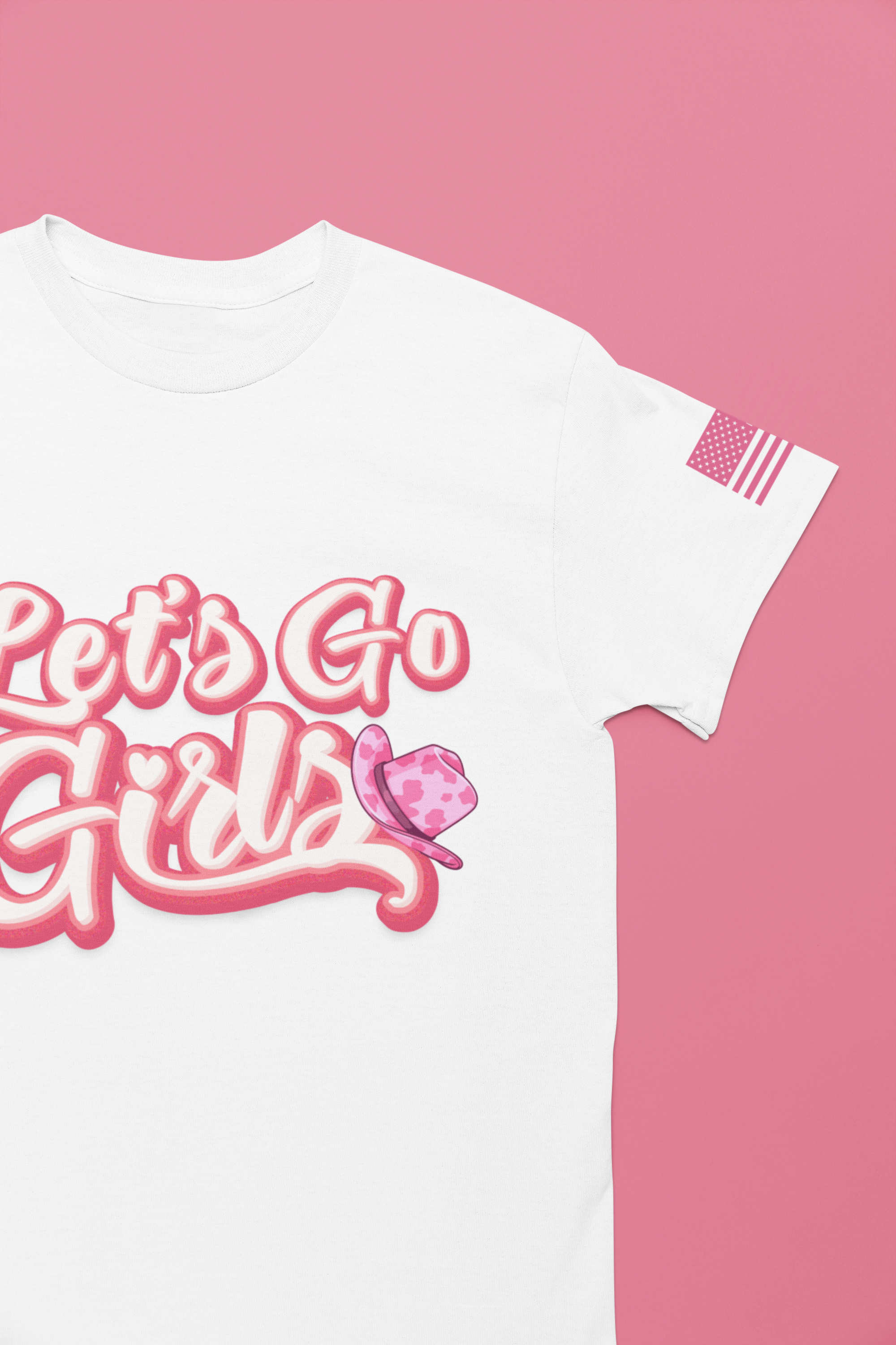 Let's Go Girls T-Shirt – Bold Retro Script Cowboy Hat Graphic Tee