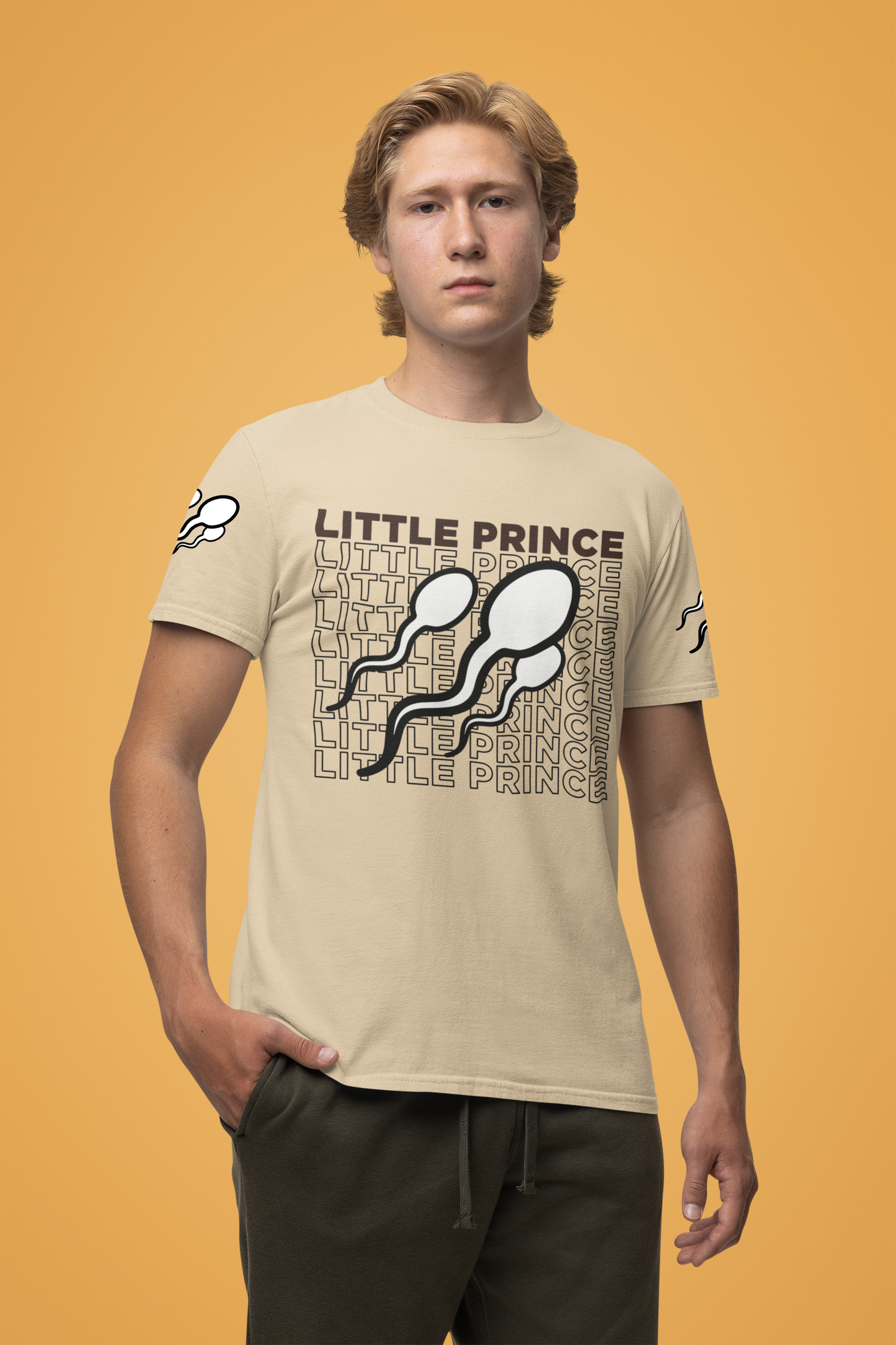 Little Prince T-Shirt – Funny Sperm Typography Conception Humor Graphic Tee