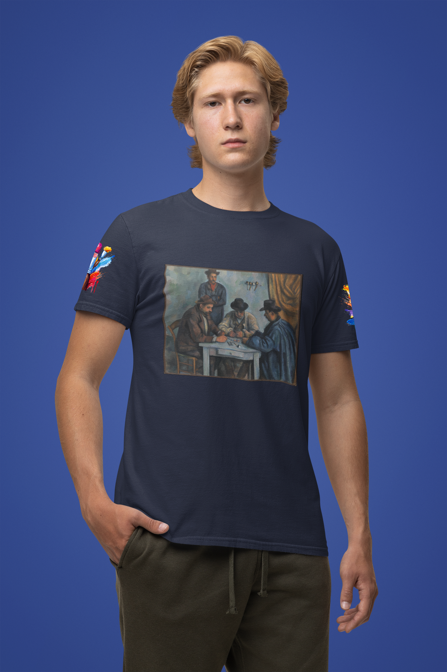 The Card Players Art T-Shirt – Post-Impressionist Masterpiece Graphic Tee