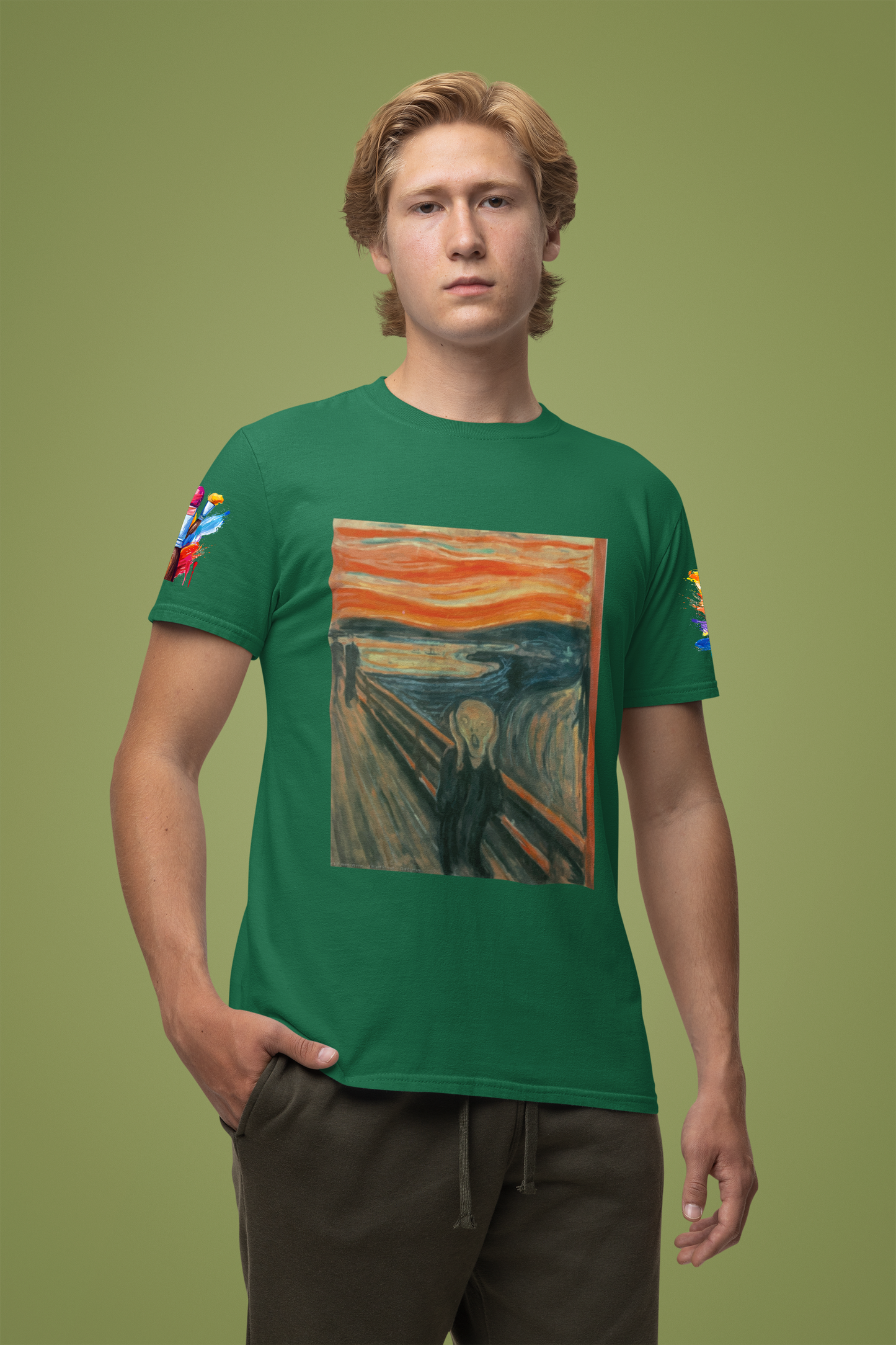 The Scream Art T-Shirt – Edvard Munch Expressionist Masterpiece Graphic Tee