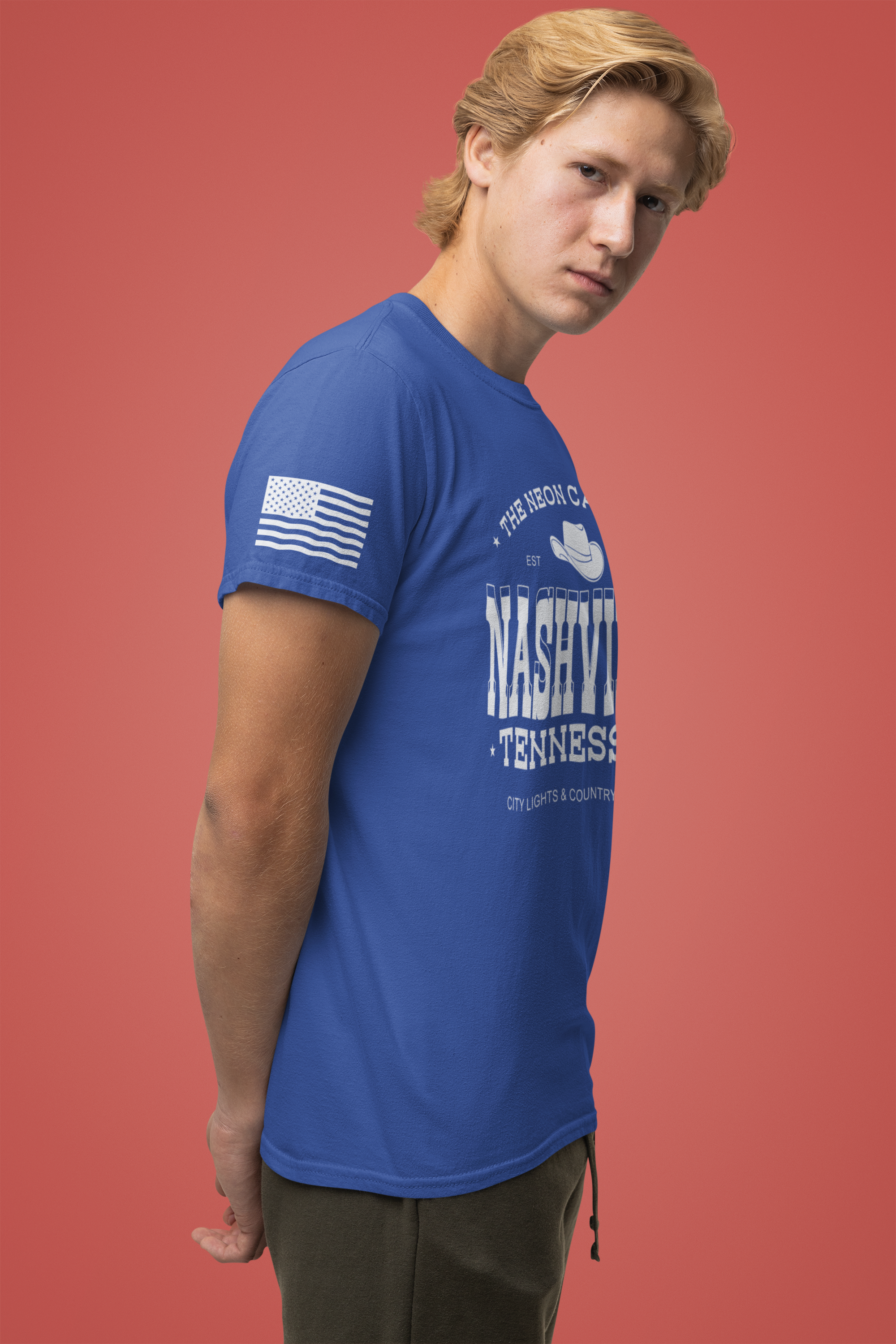 Nashville Tennessee T-Shirt – The Neon Canyon EST 1806 City Lights & Country Nights Graphic Tee