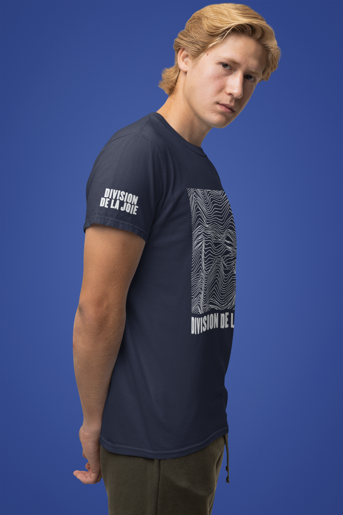 Division De La Joie T-Shirt – French Joy Division Wave Pattern Graphic Tee