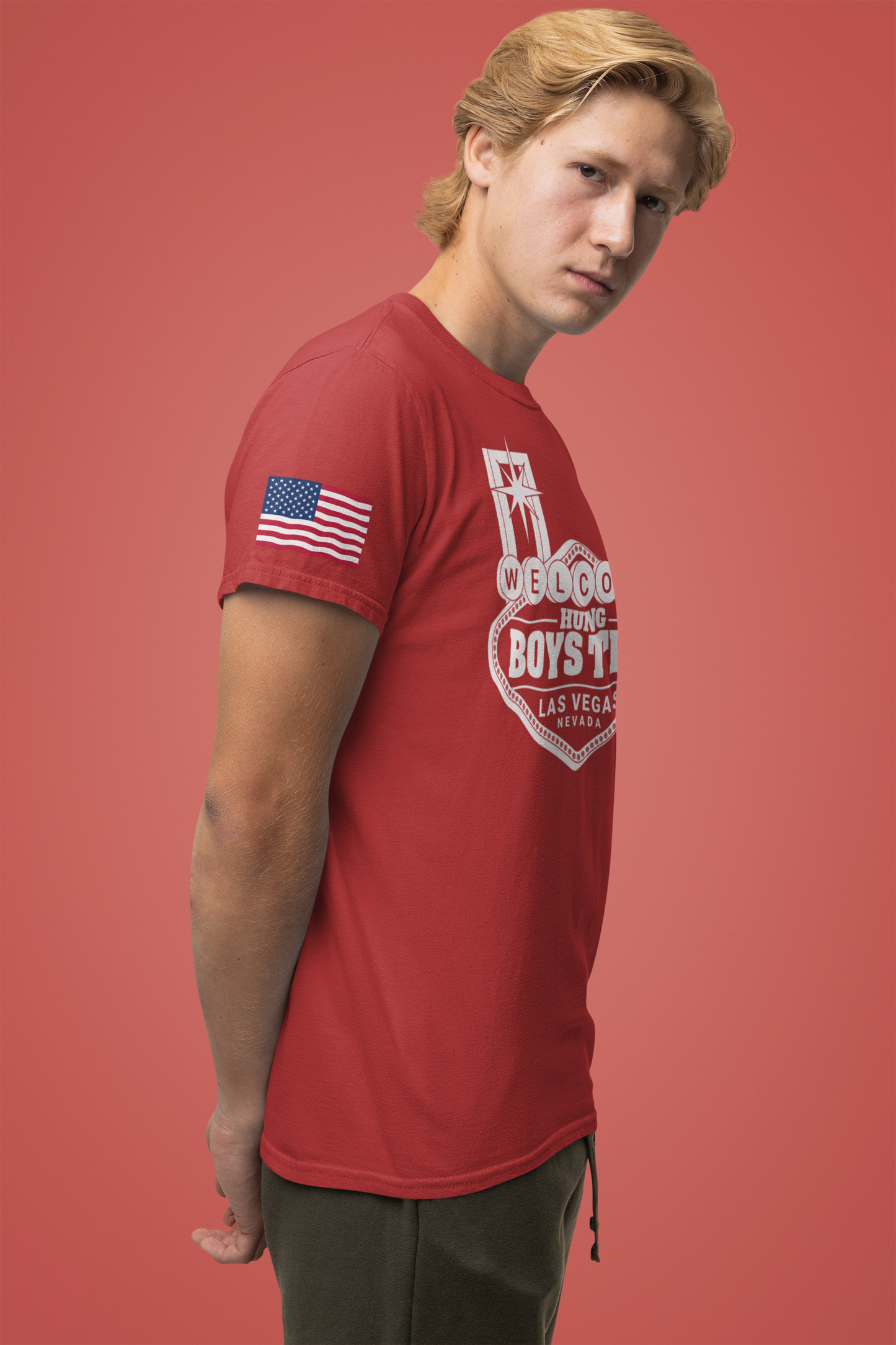 Welcome Hung Boys Trip Las Vegas T-Shirt - Bachelor Party Nevada Guys Weekend