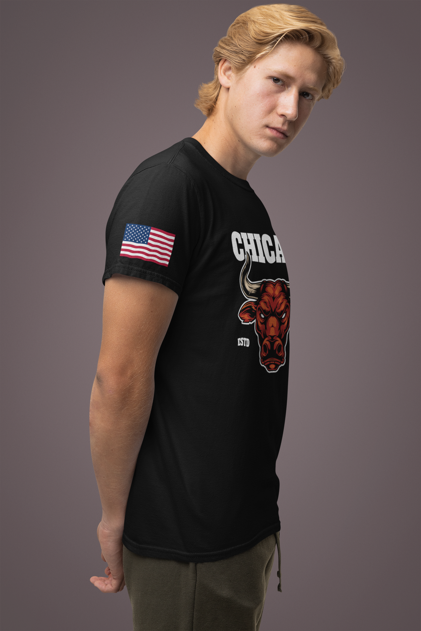 Chicago Bulls T-Shirt - Red Bull Mascot Est 1966 Sports Team Pride Design