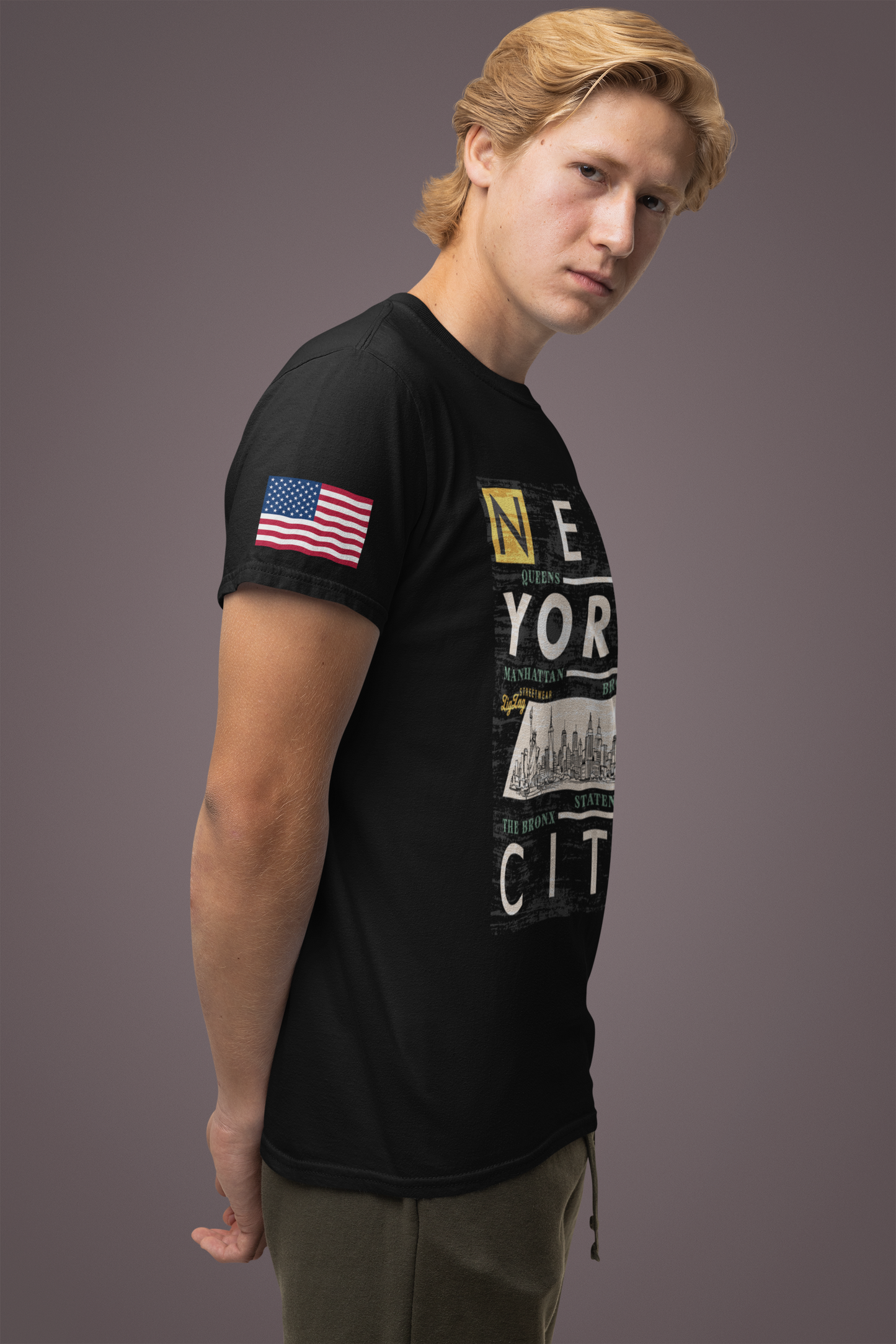 New York City Boroughs T-Shirt - Queens Manhattan Brooklyn Bronx Staten Island Design